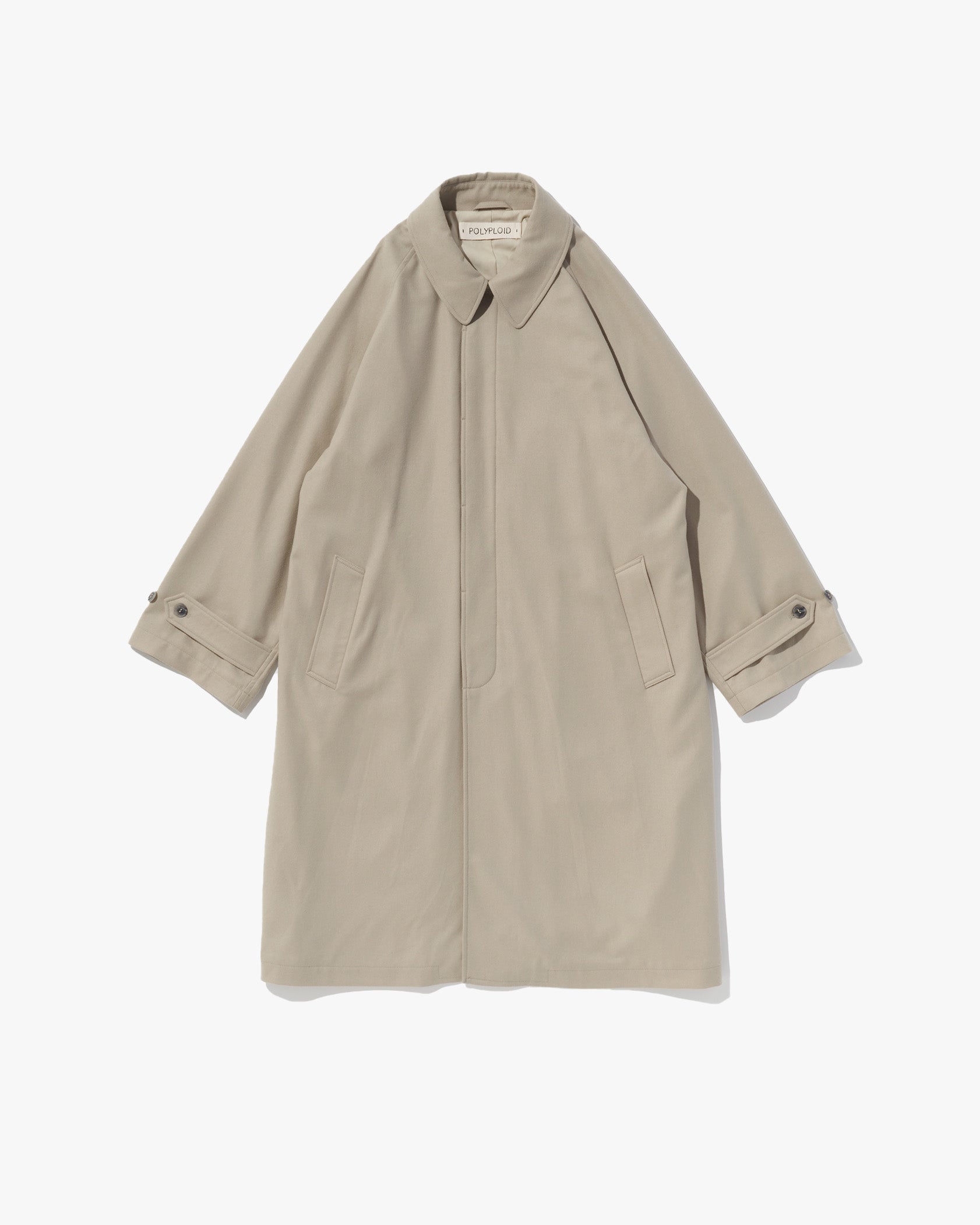 POLYPLOID LONG COAT 18FW-01-B KHAKI