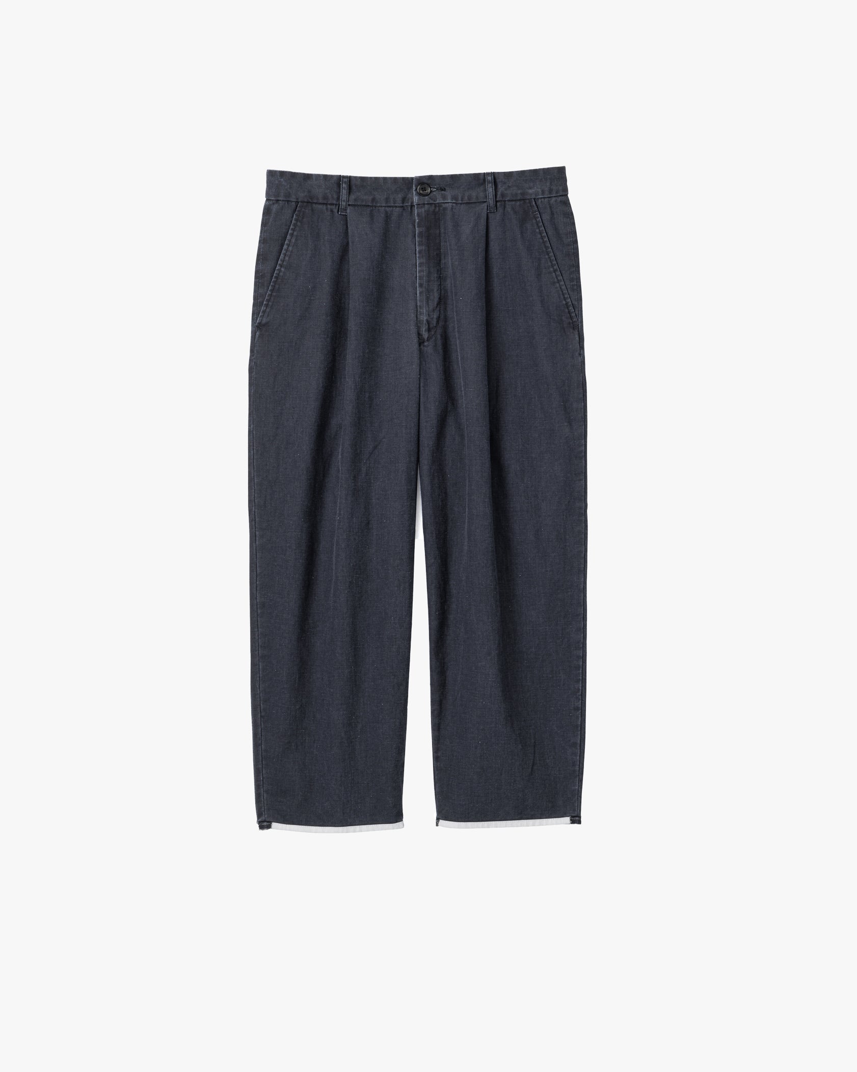 SUMI Coated Denim Tuck Trousers