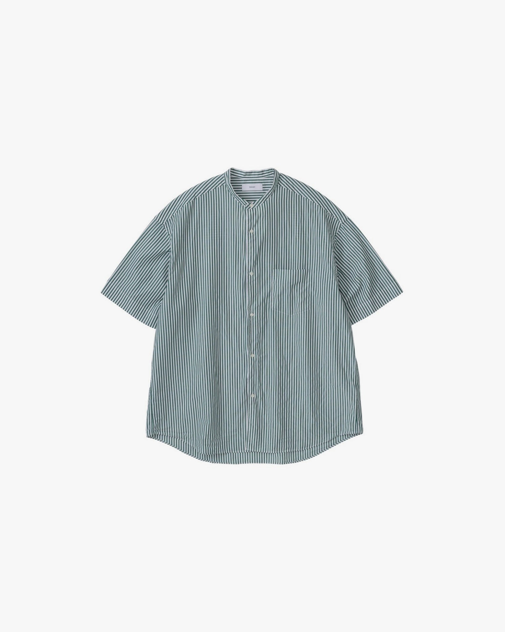 Broad S/S Oversized Band Collar Shirt – Graphpaper