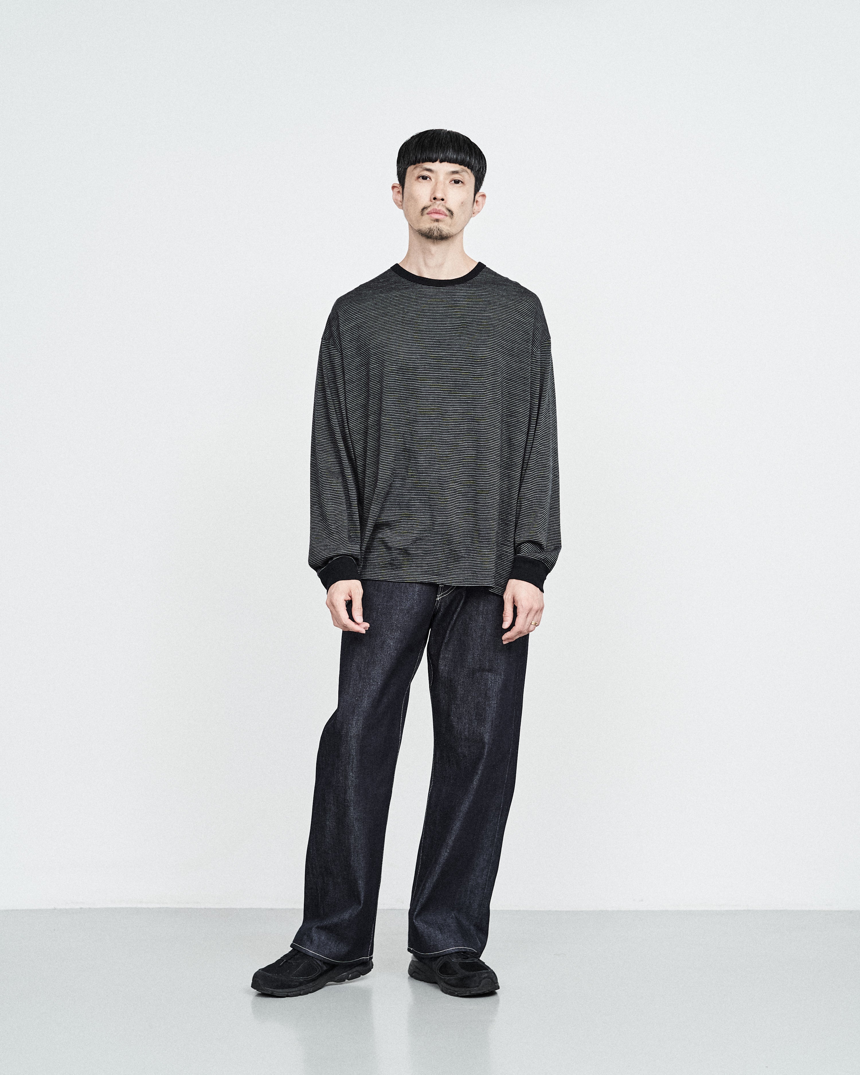 Tシャツ/カットソー(七分/長袖)＜Steven Alan＞ WOOL BORDER SLEEVE TEE セット