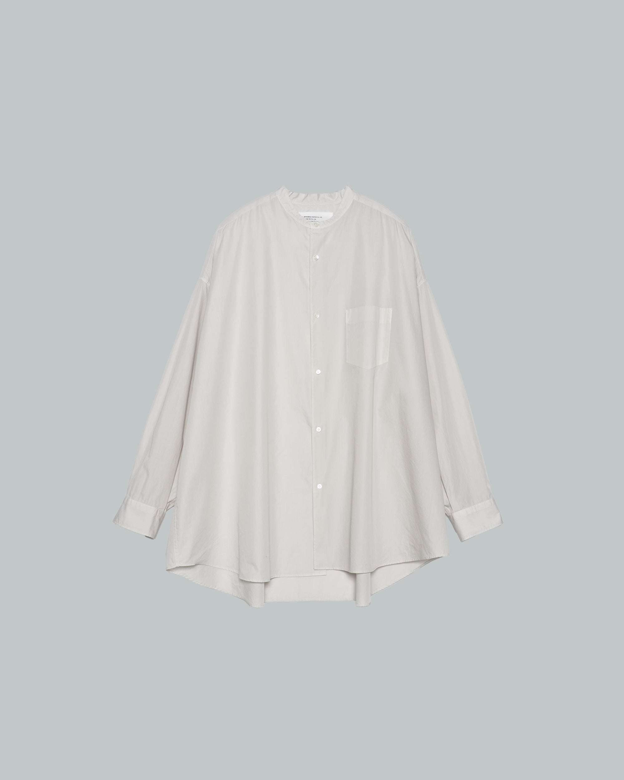 Botanical Dyed Broad L/S Oversized Band Collar Shirt – Graphpaper