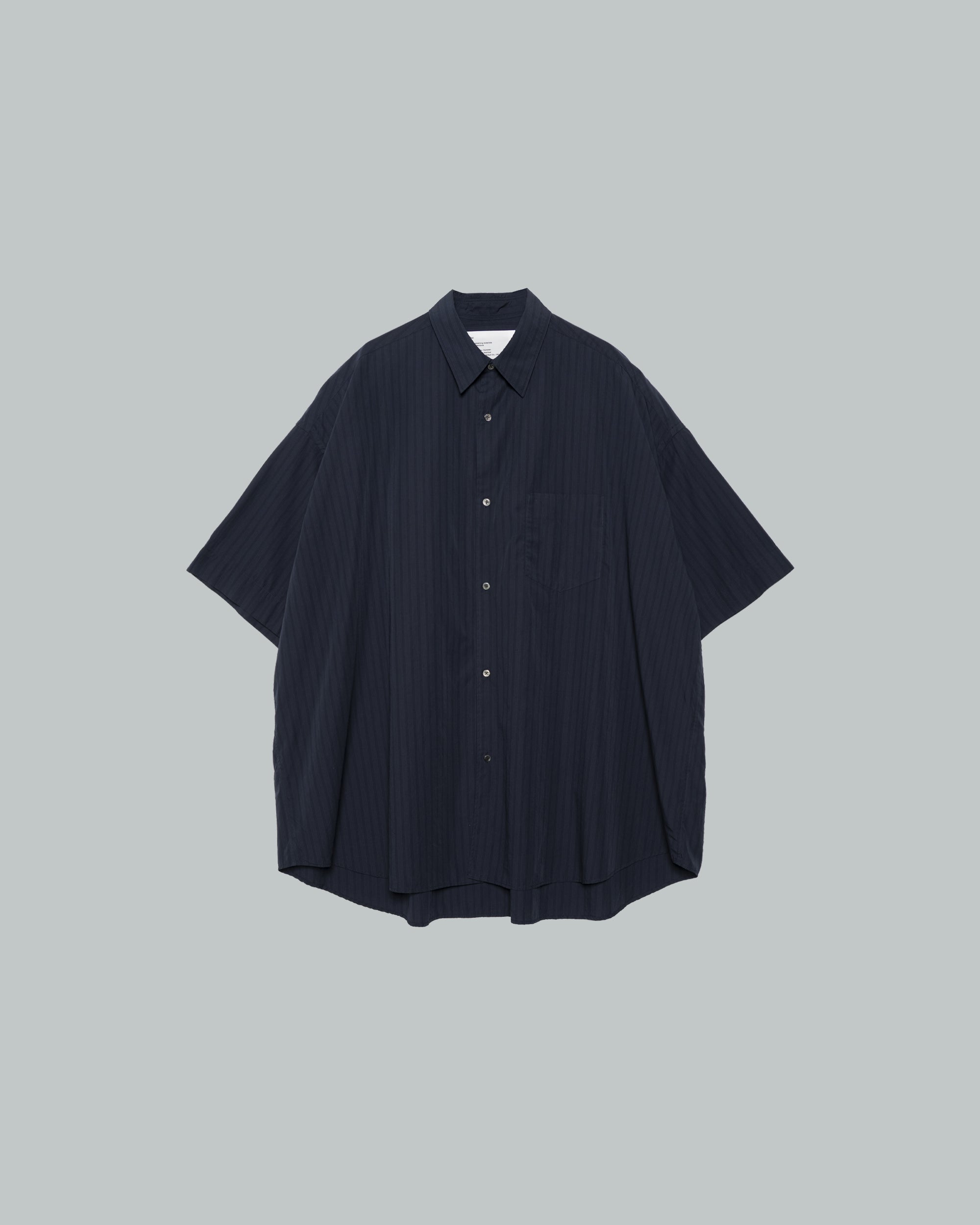 Broad Multi Stripe S/S Oversized Regular Collar Shirt – Graphpaper