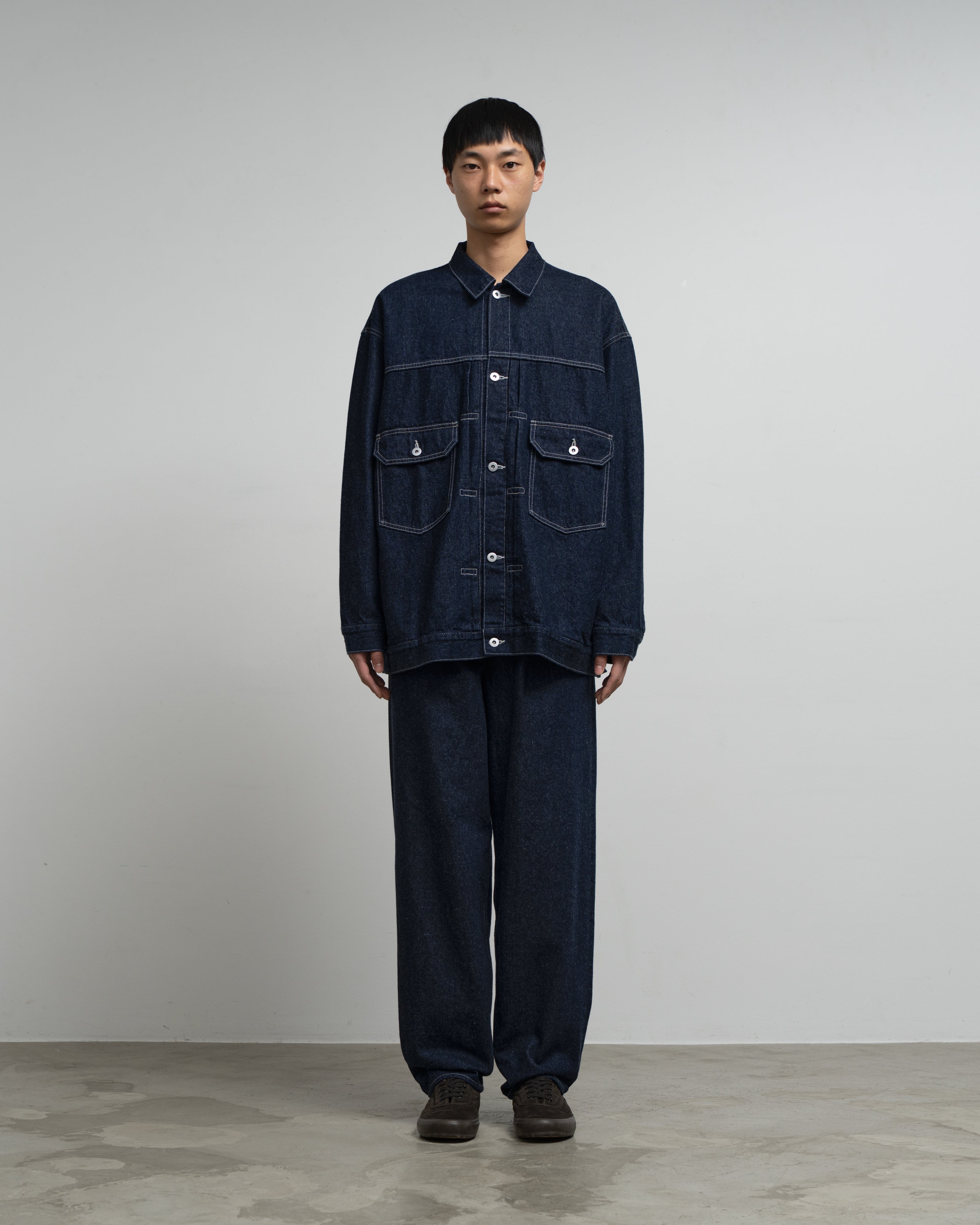 未使用Graphpaper RecycledCottonJerseyL/S T Recycled Cotton Denim Jacket – Graphpaper