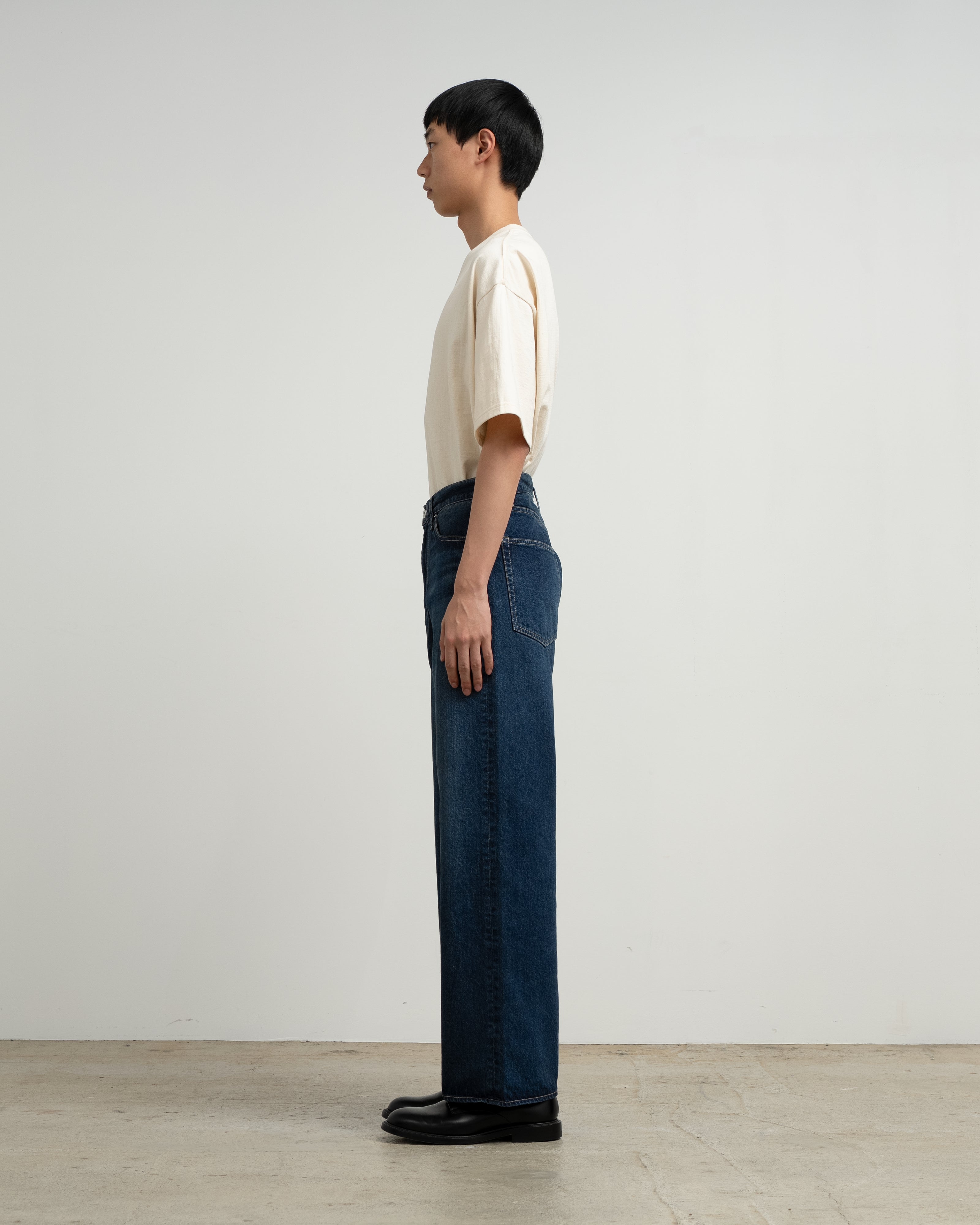 Recycled Cotton Denim Five Pocket Wide Straight Pants – Graphpaper