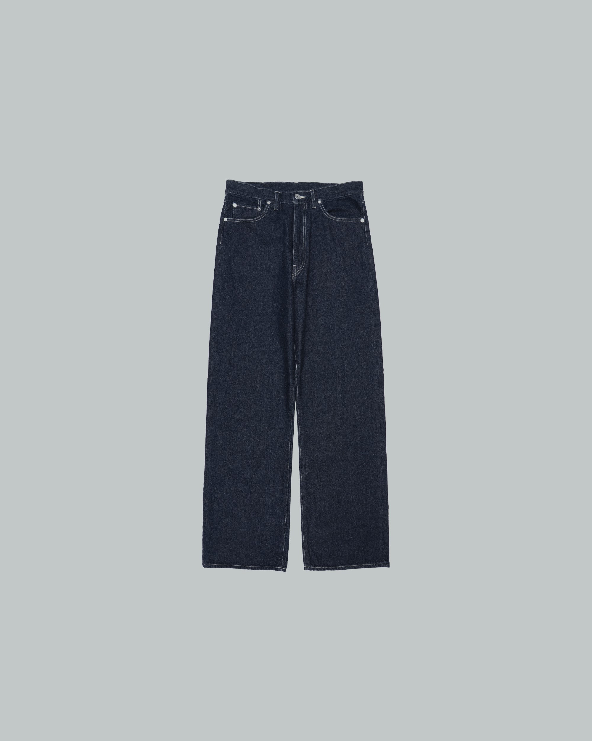 Recycled Cotton Denim Five Pocket Wide Straight Pants – Graphpaper