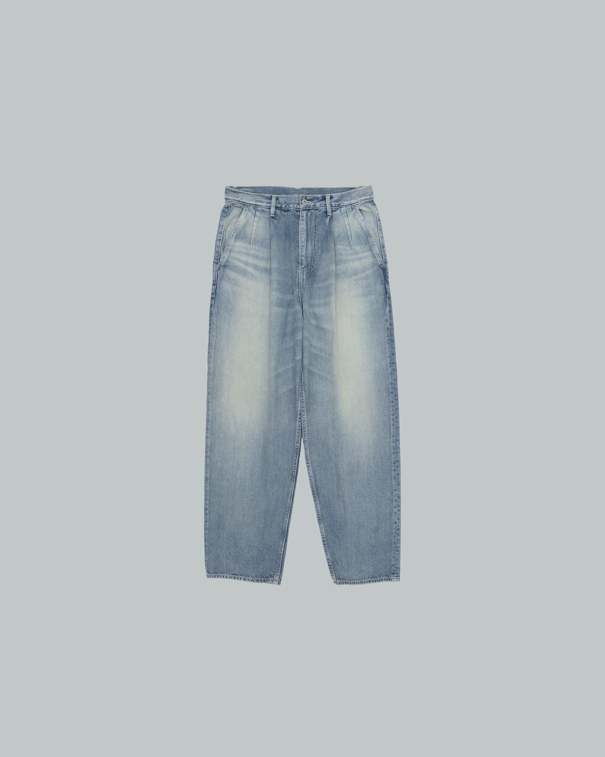 Recycled Cotton Denim Two Tuck Tapered Pants – Graphpaper