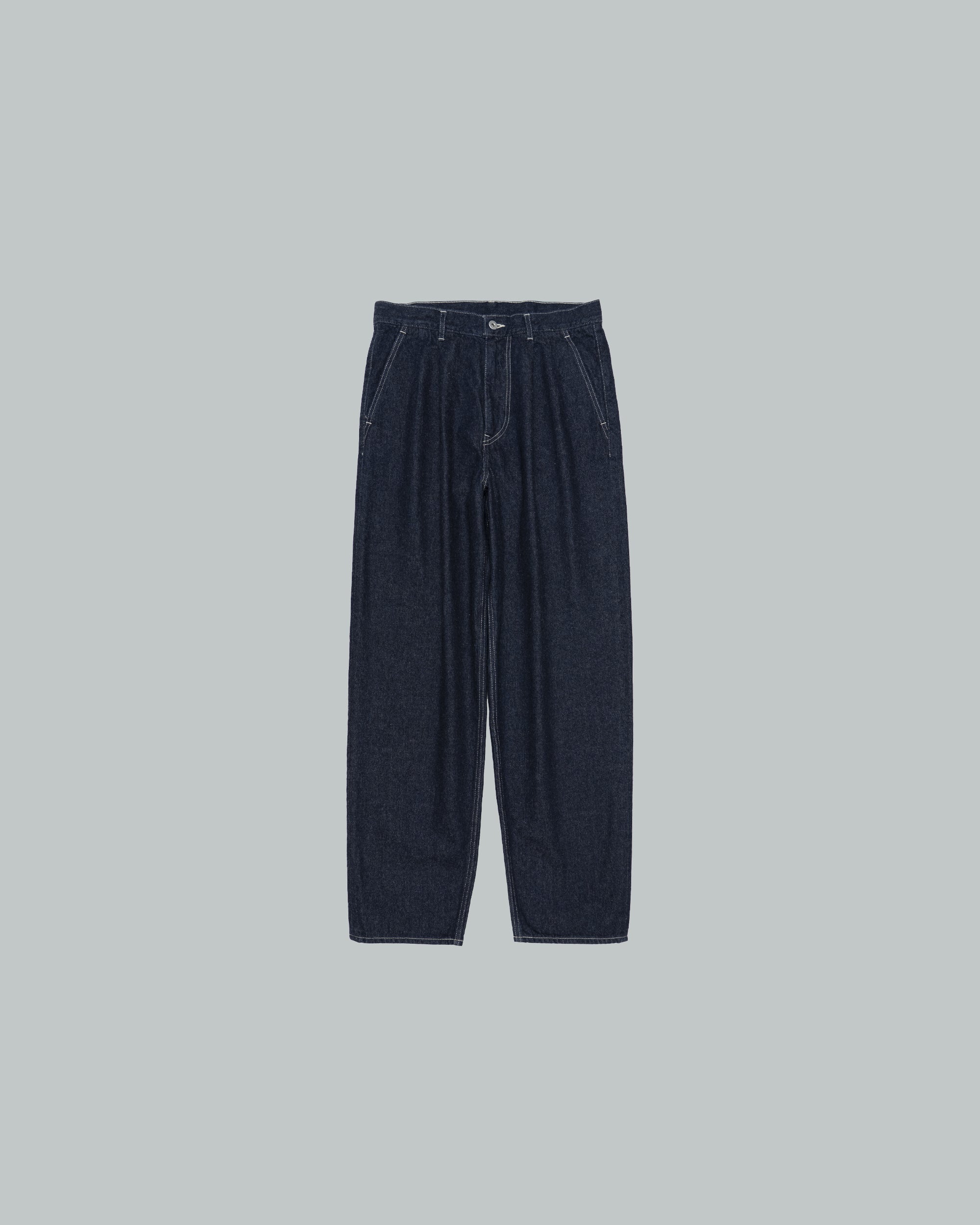 Recycled Cotton Denim Two Tuck Tapered Pants – Graphpaper Recycled Cotton Denim Two Tuck Tapered Pants – Graphpaper