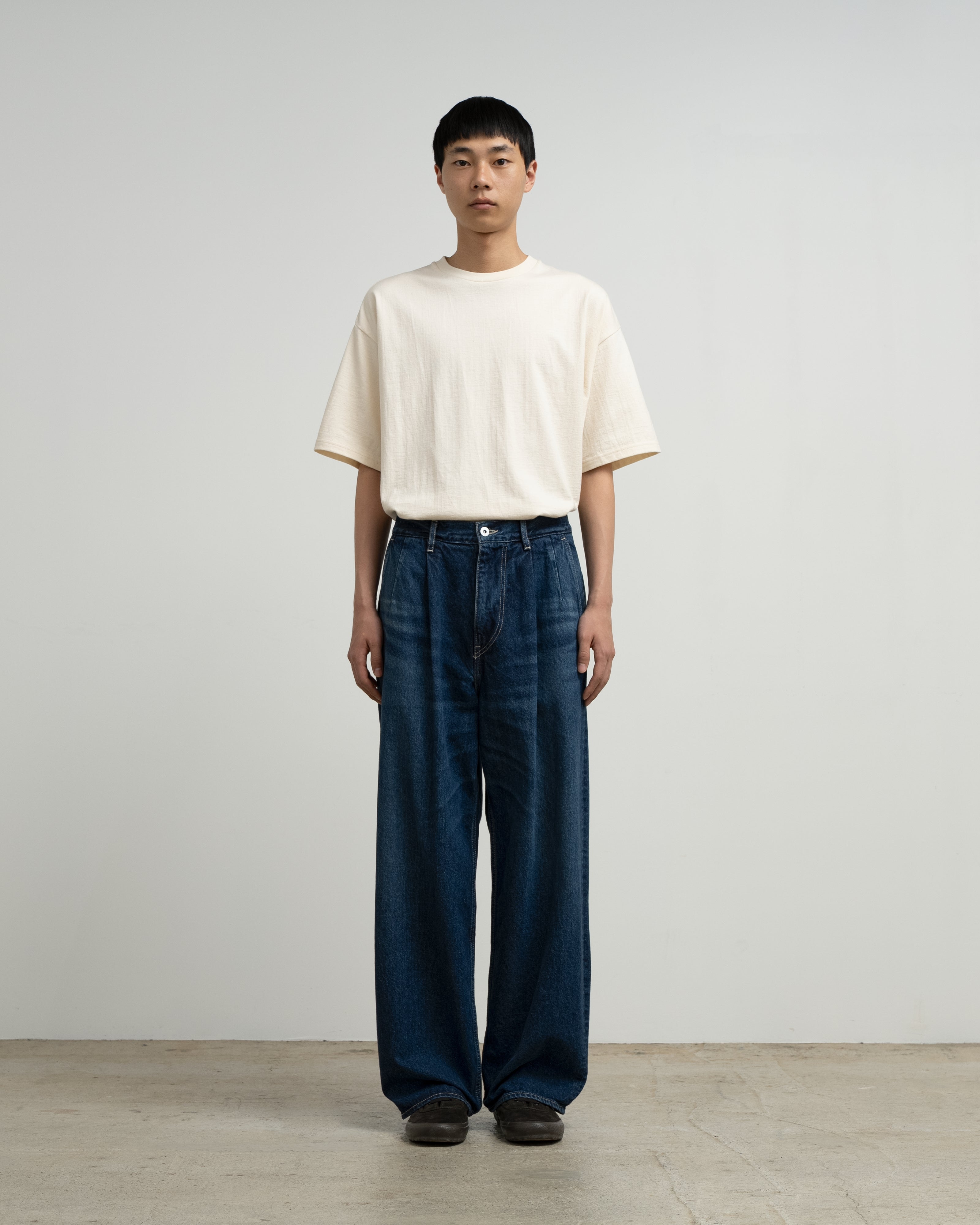Recycled Cotton Denim Two Tuck Pants – Graphpaper