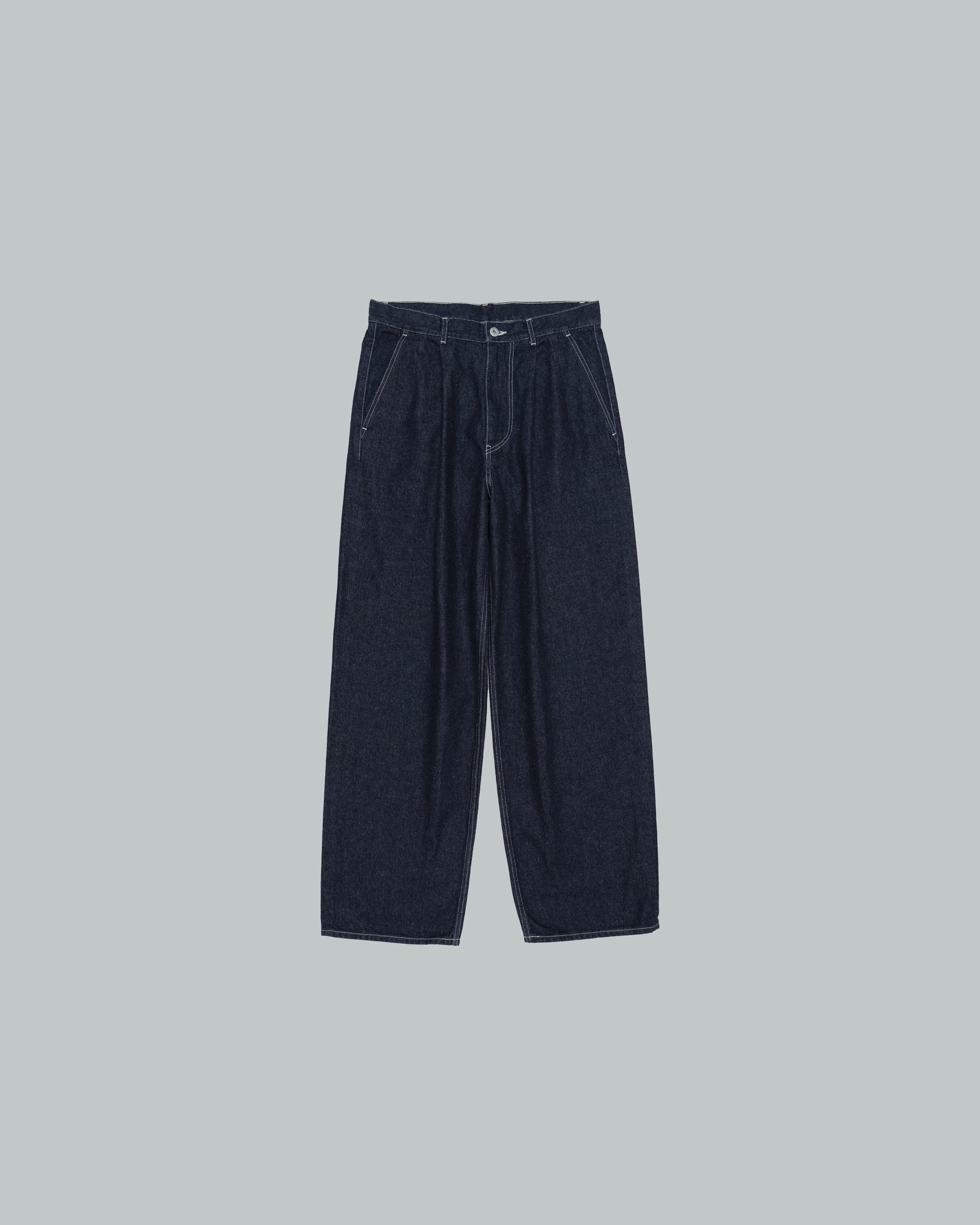 Recycled Cotton Denim Two Tuck Pants – Graphpaper