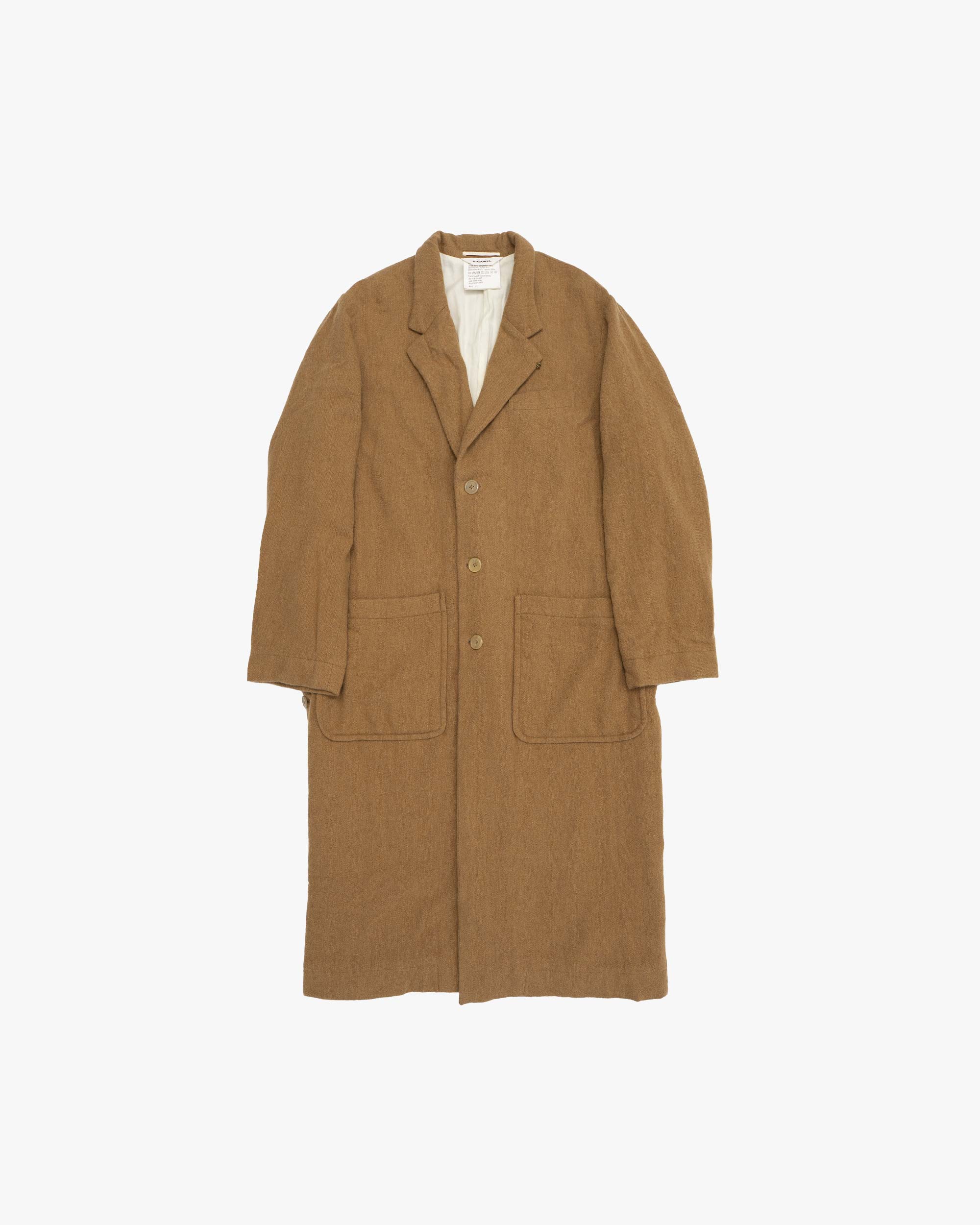 グラフペーパー graphpaper ウールコート キャメル SALE- Wool coat