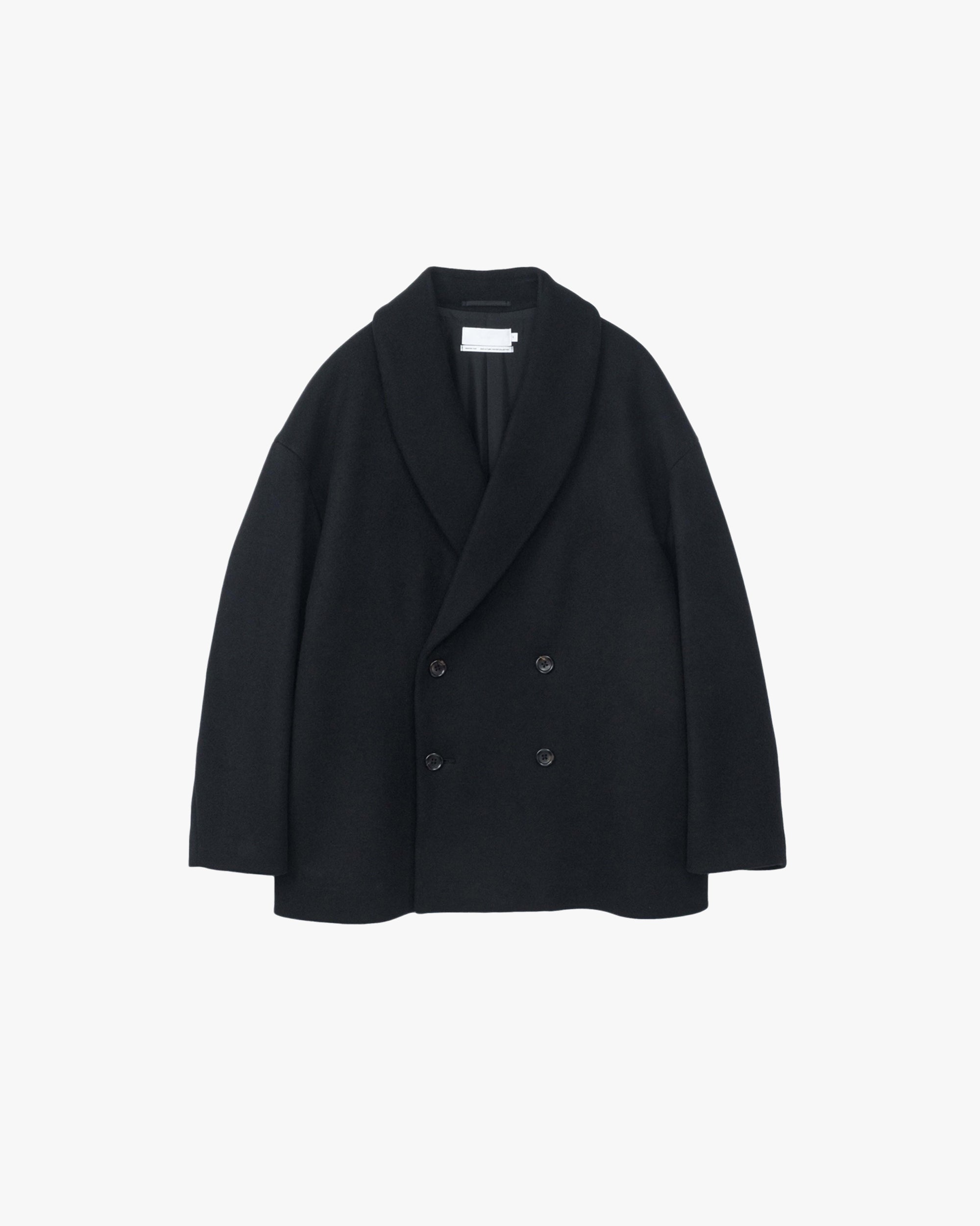 【美品】24AW Graphpaper Light Melton Coat Light Melton Shawl Collar Coat – Graphpaper
