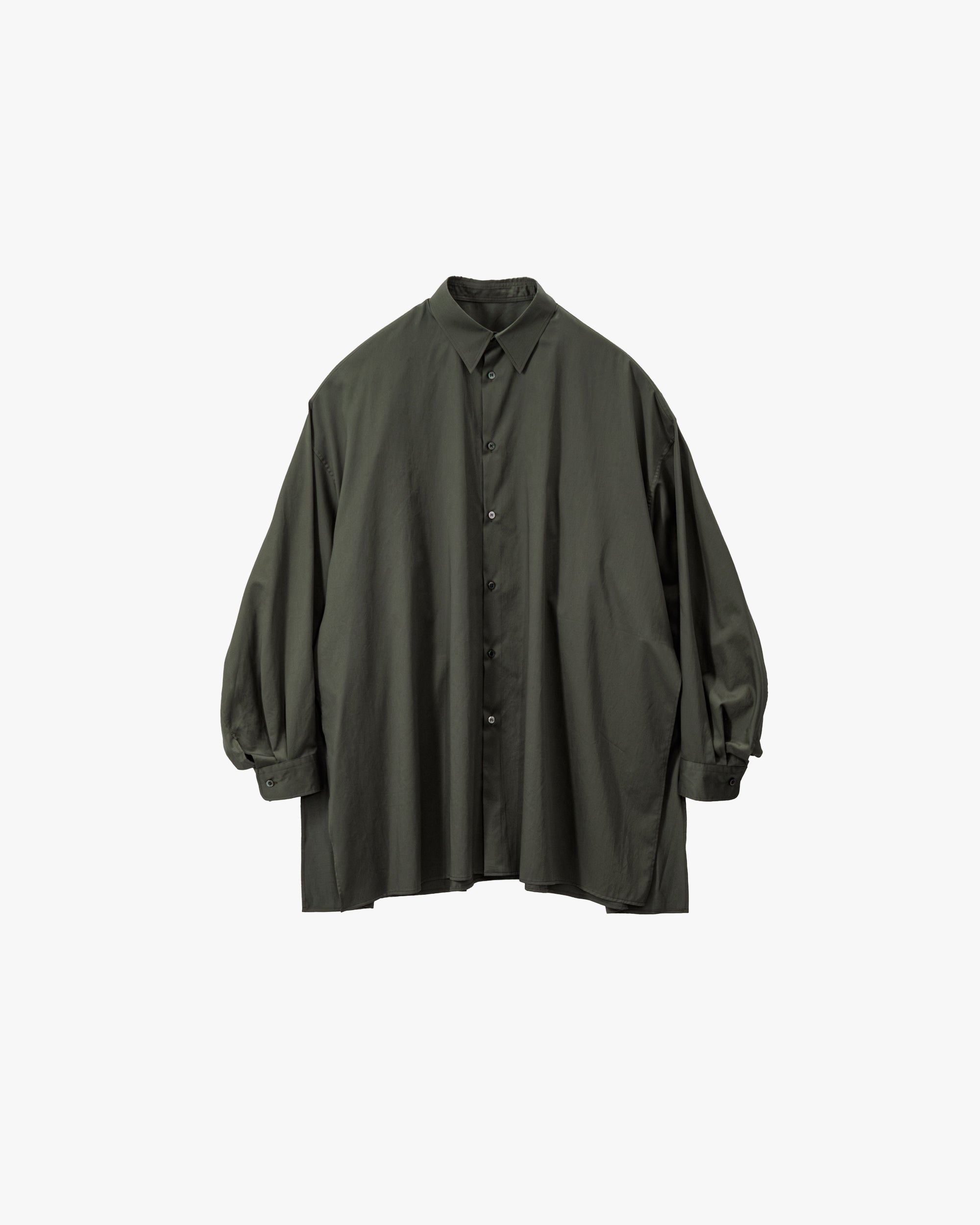 トップス Graphpaper Silicon Poplin Oversizedshirt Graphpaper Silicon Poplin Oversized Regular Collar Shirt Brown