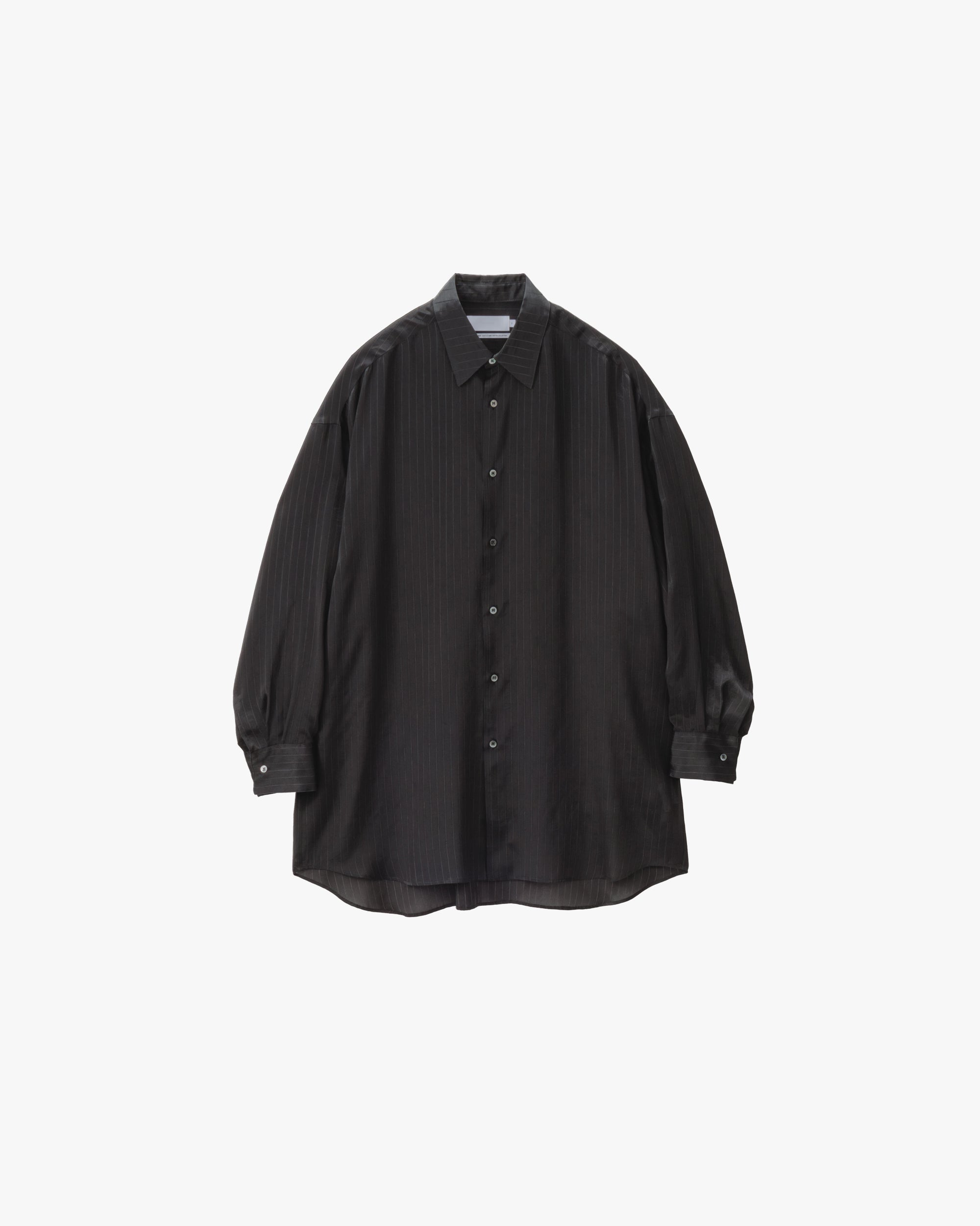 トップス Graphpaper Regular Collar Pullover Cupro Stripe Regular Collar Long Shirt – Graphpaper