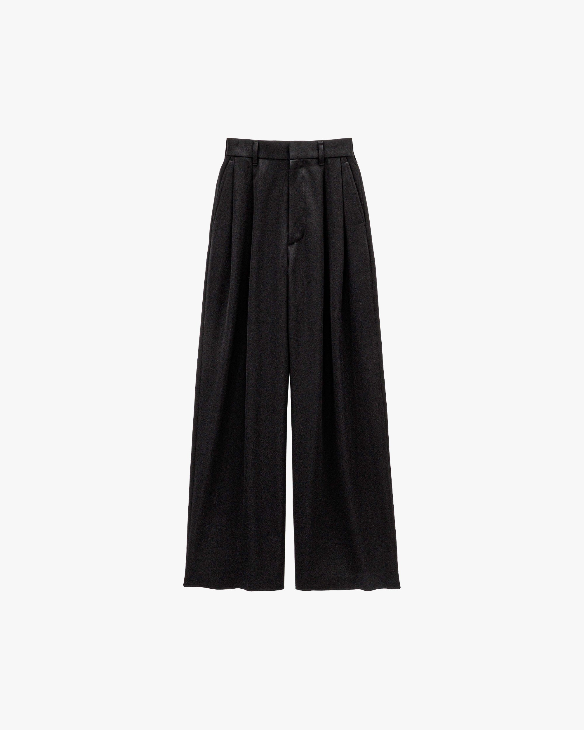 Wool Doeskin Two Tuck Wide Pants – Graphpaper