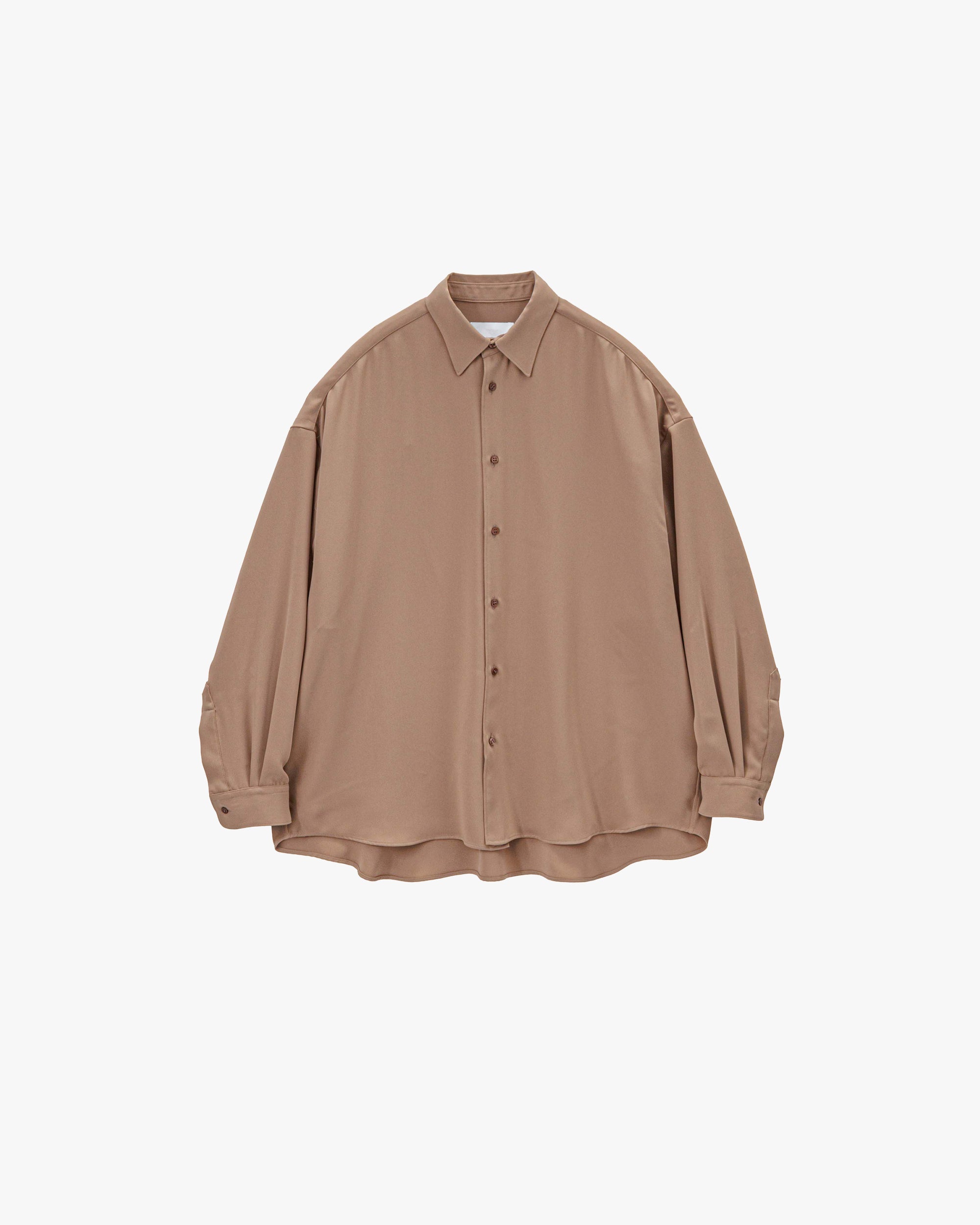 Satin Oversized Regular Collar Shirt – Graphpaper