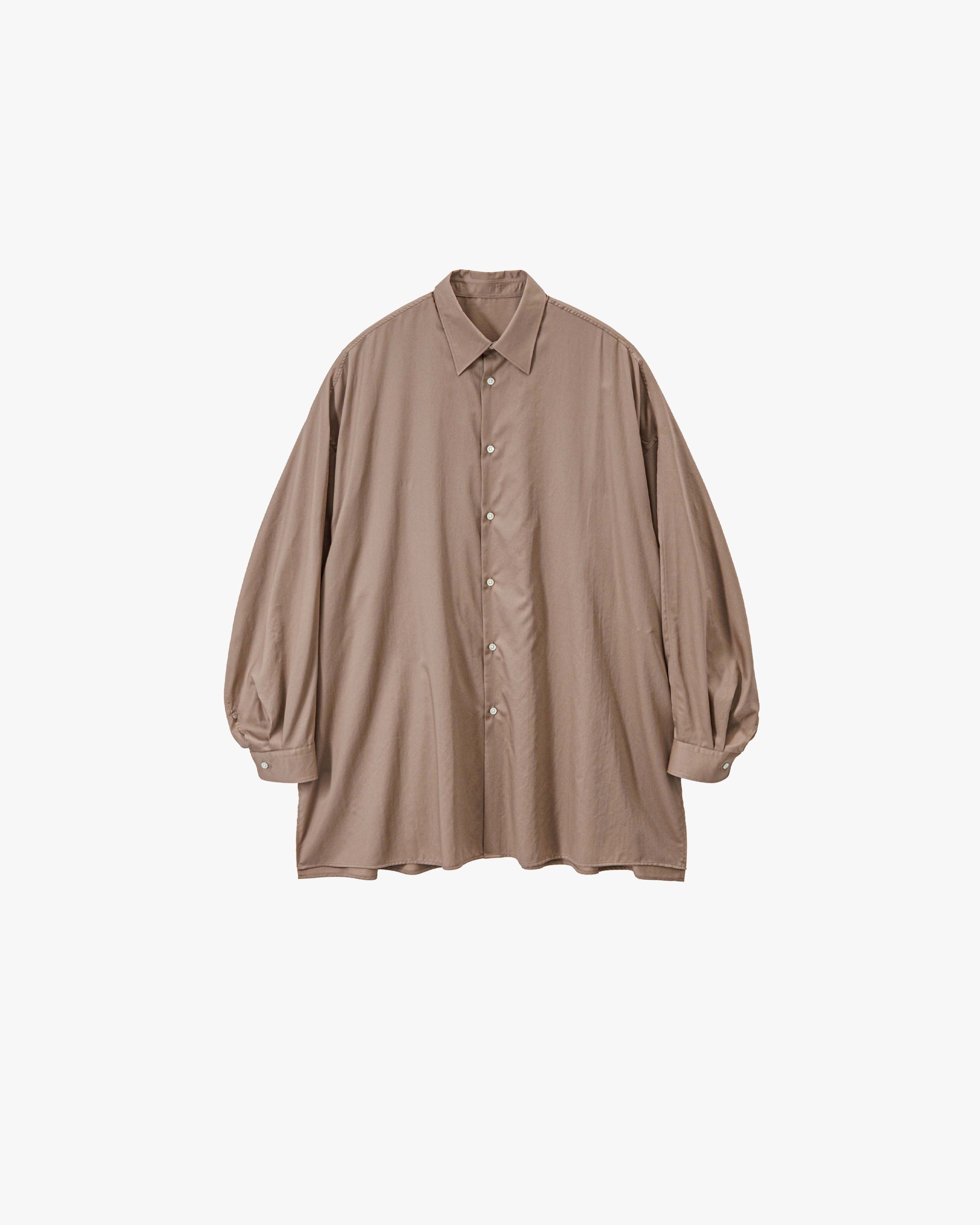 Silicon Poplin Deep Slit Regular Collar Shirt – Graphpaper