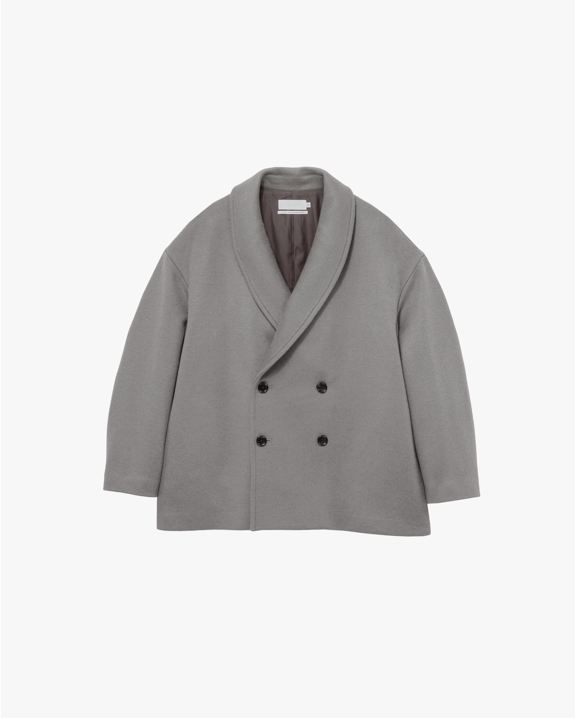 25シーズン Light Melton Shawl Collar Coat 1 Light Melton Shawl Collar Coat – Graphpaper