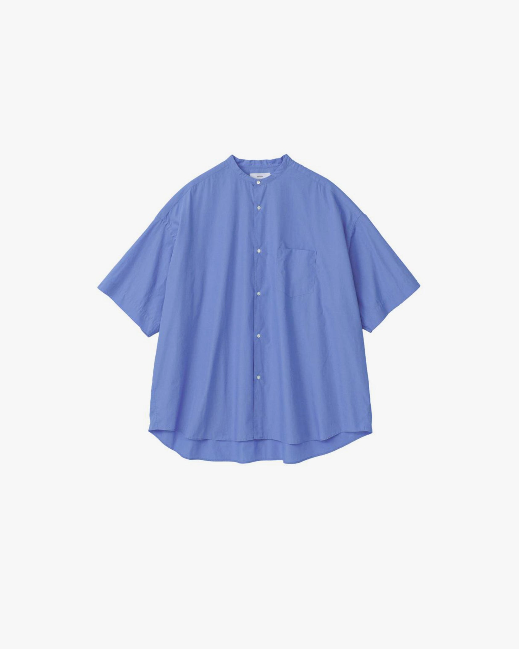 Broad S/S Oversized Band Collar Shirt – Graphpaper