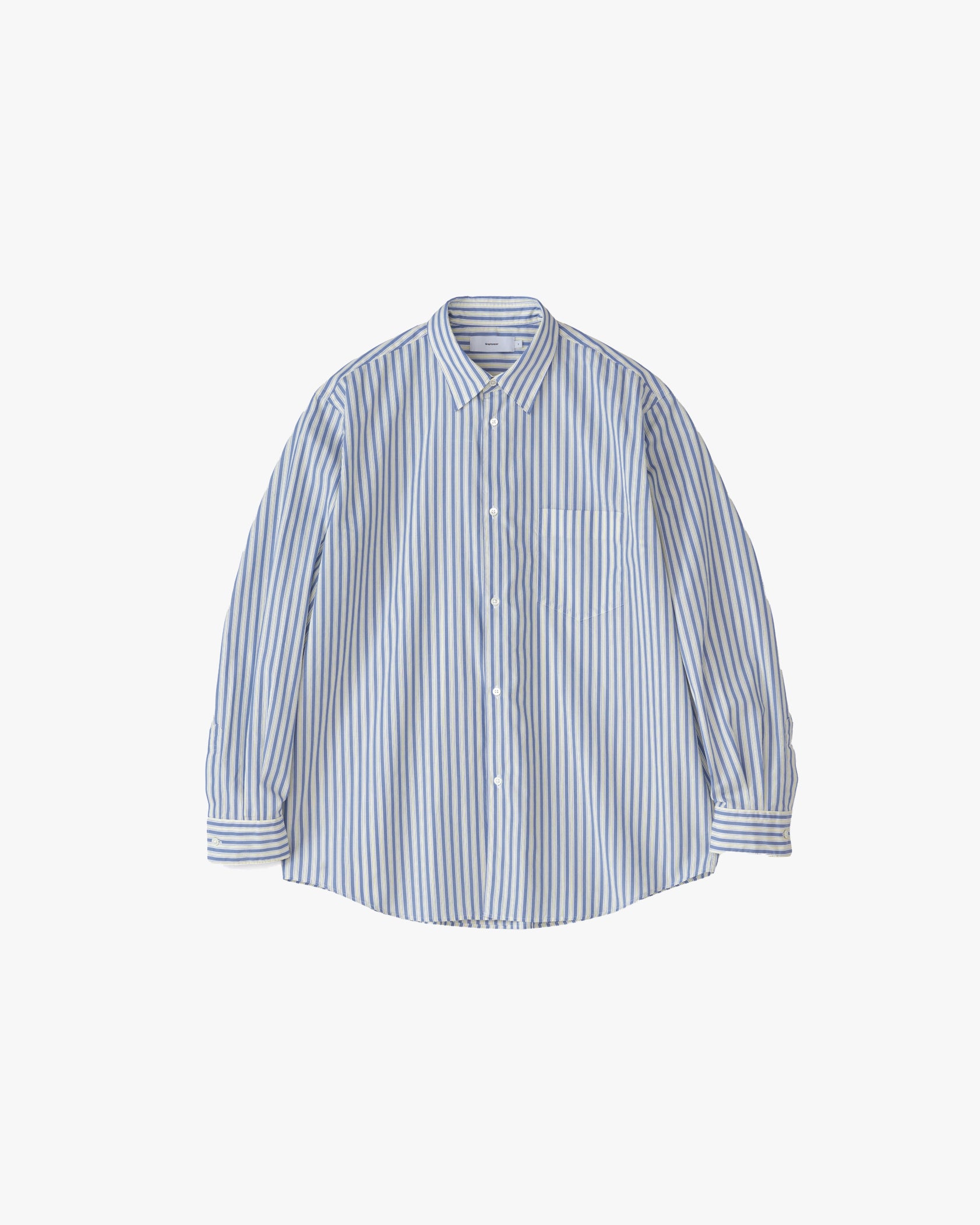 Broad L/S Oversized Regular Collar Shirt – Graphpaper Broad L/S Oversized Regular Collar Shirt – Graphpaper