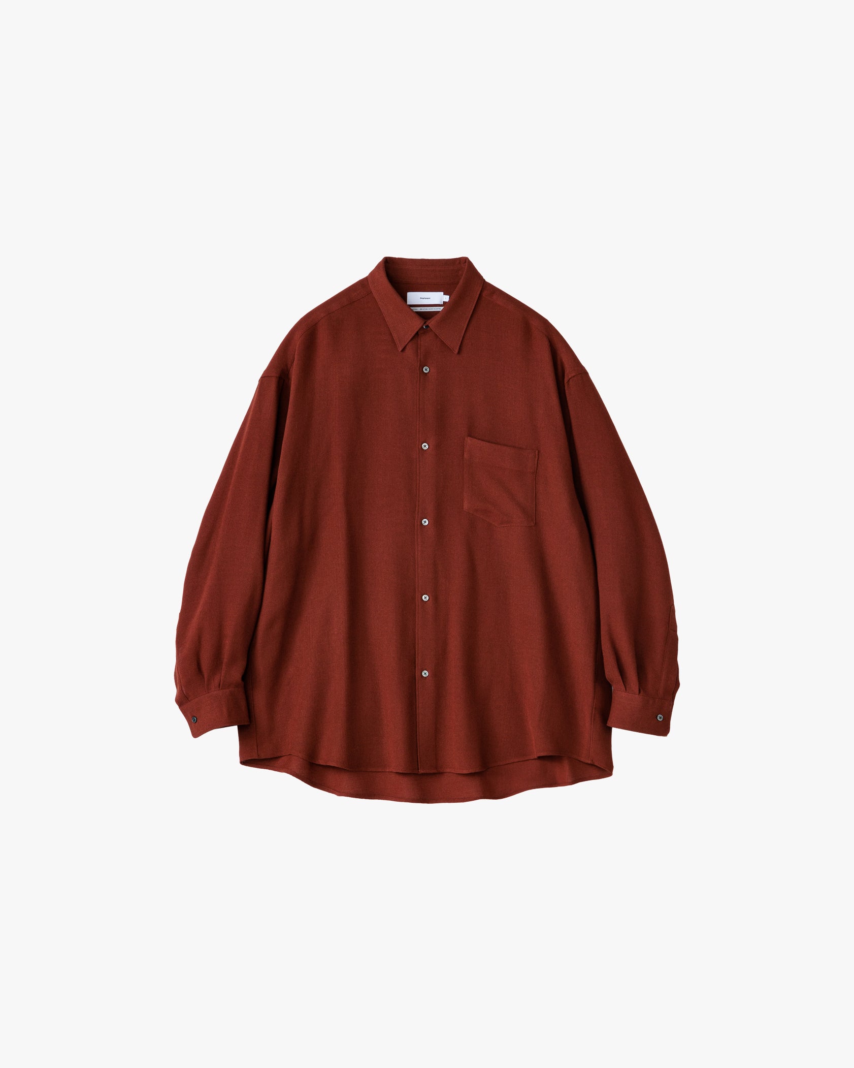 Viscose Wool Viyella Oversized Regular Collar Shirts – Graphpaper