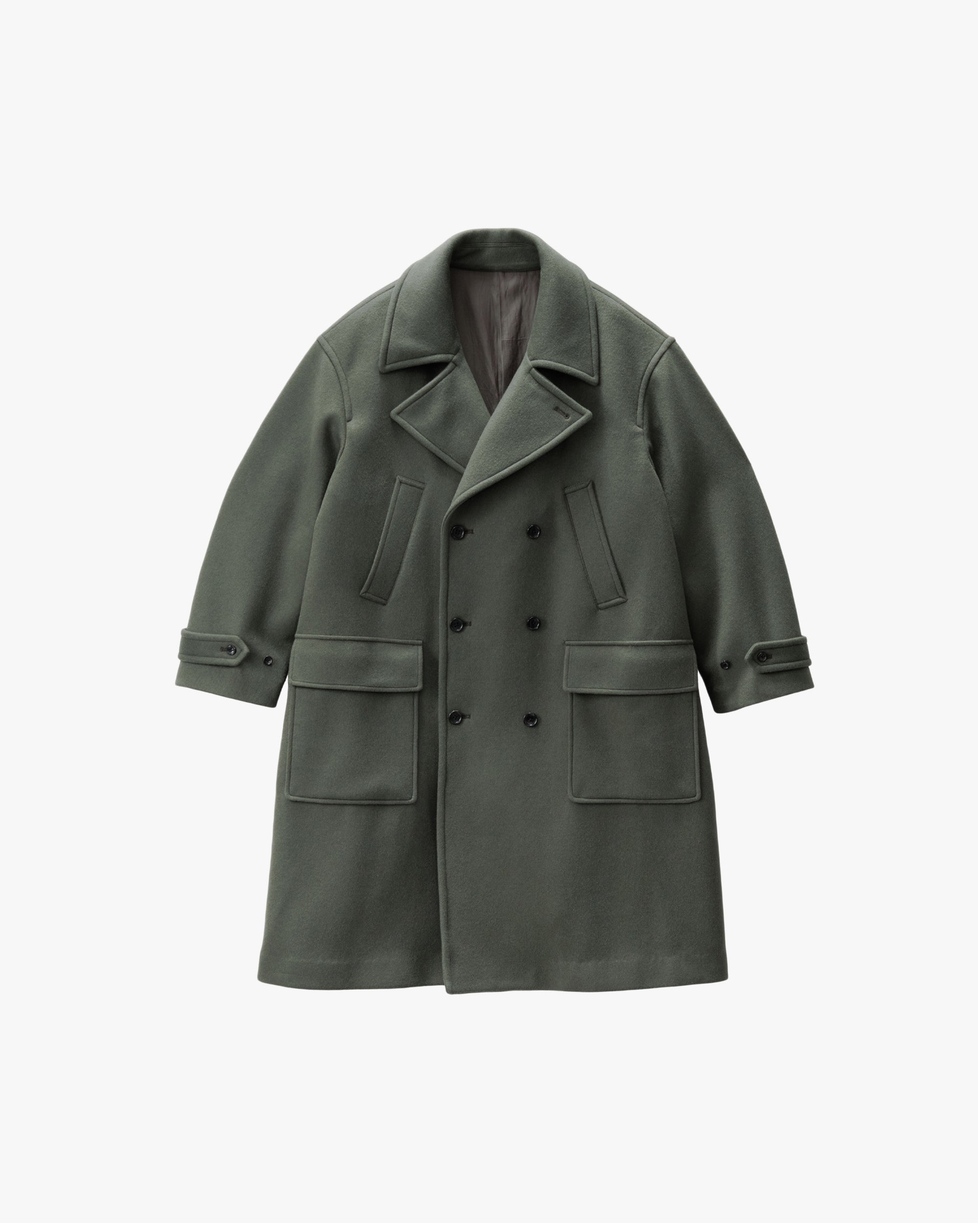 ジャケット・アウター Graphpaper LightMelton PeaCoat 25-26AW Light Melton Pea Coat – Graphpaper