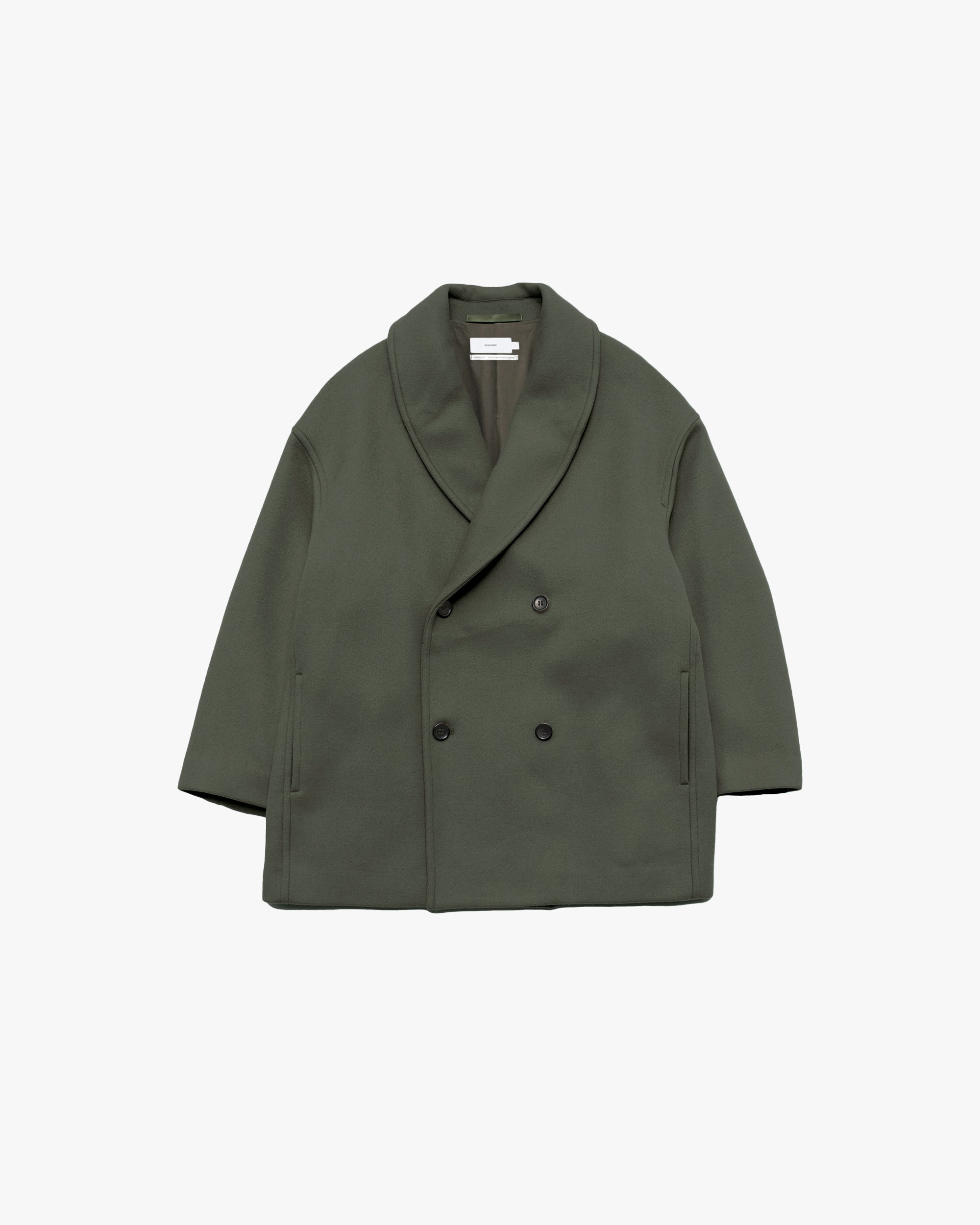 Light Melton Shawl Collar Coat – Graphpaper