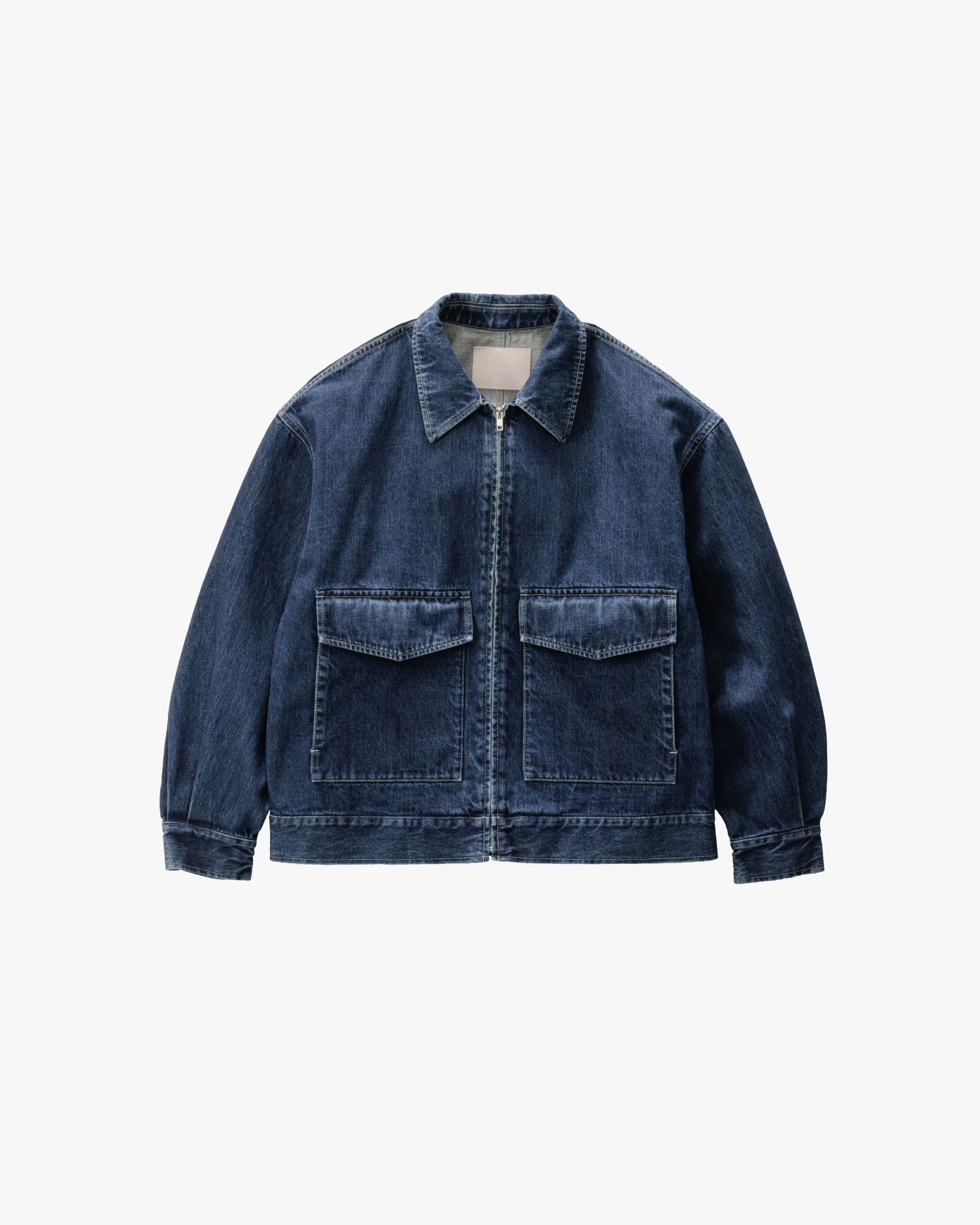 Selvage Denim Zip Jacket -DARK FADE - – Graphpaper