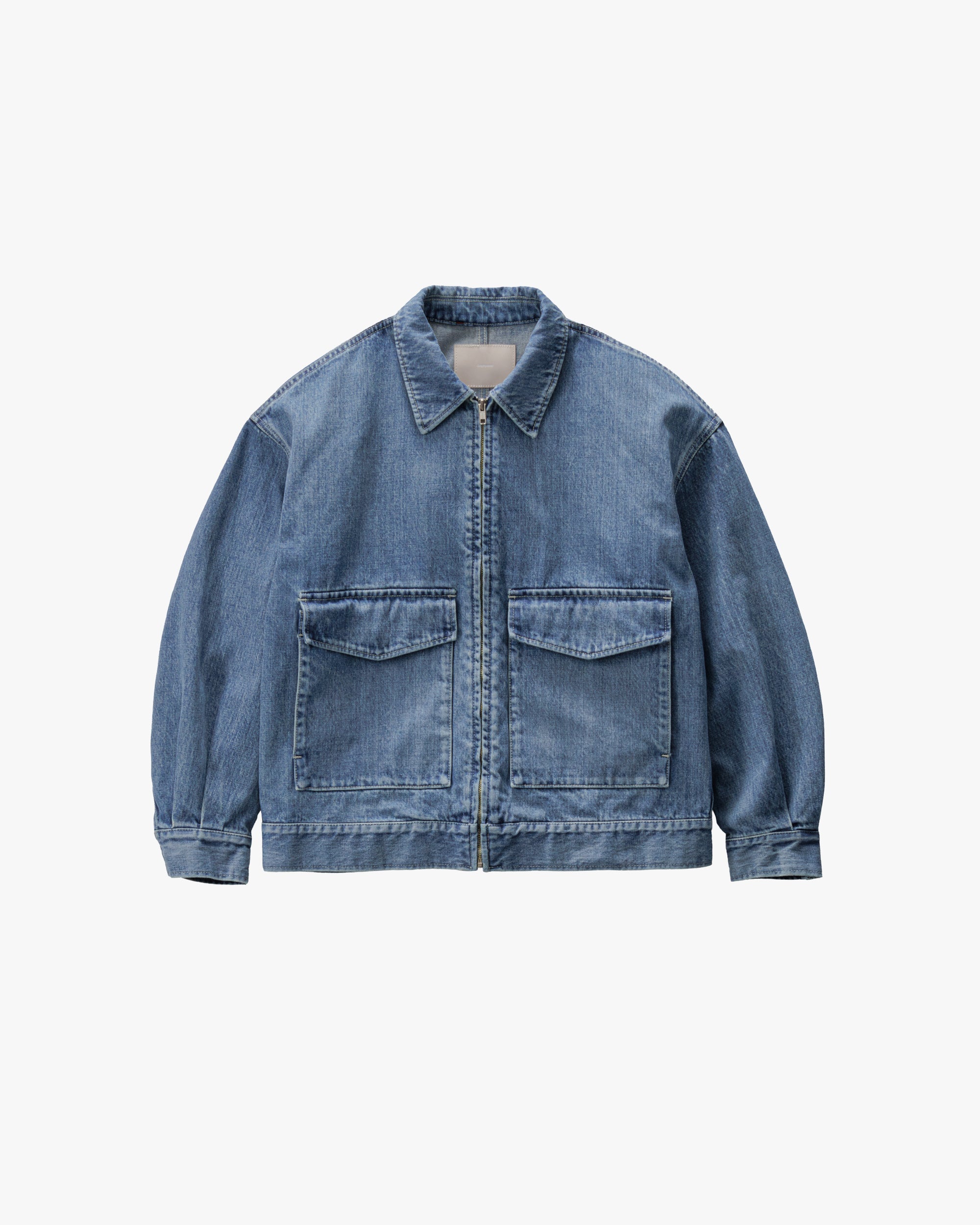 Selvage Denim Zip Jacket - LIGHT FADE - – Graphpaper