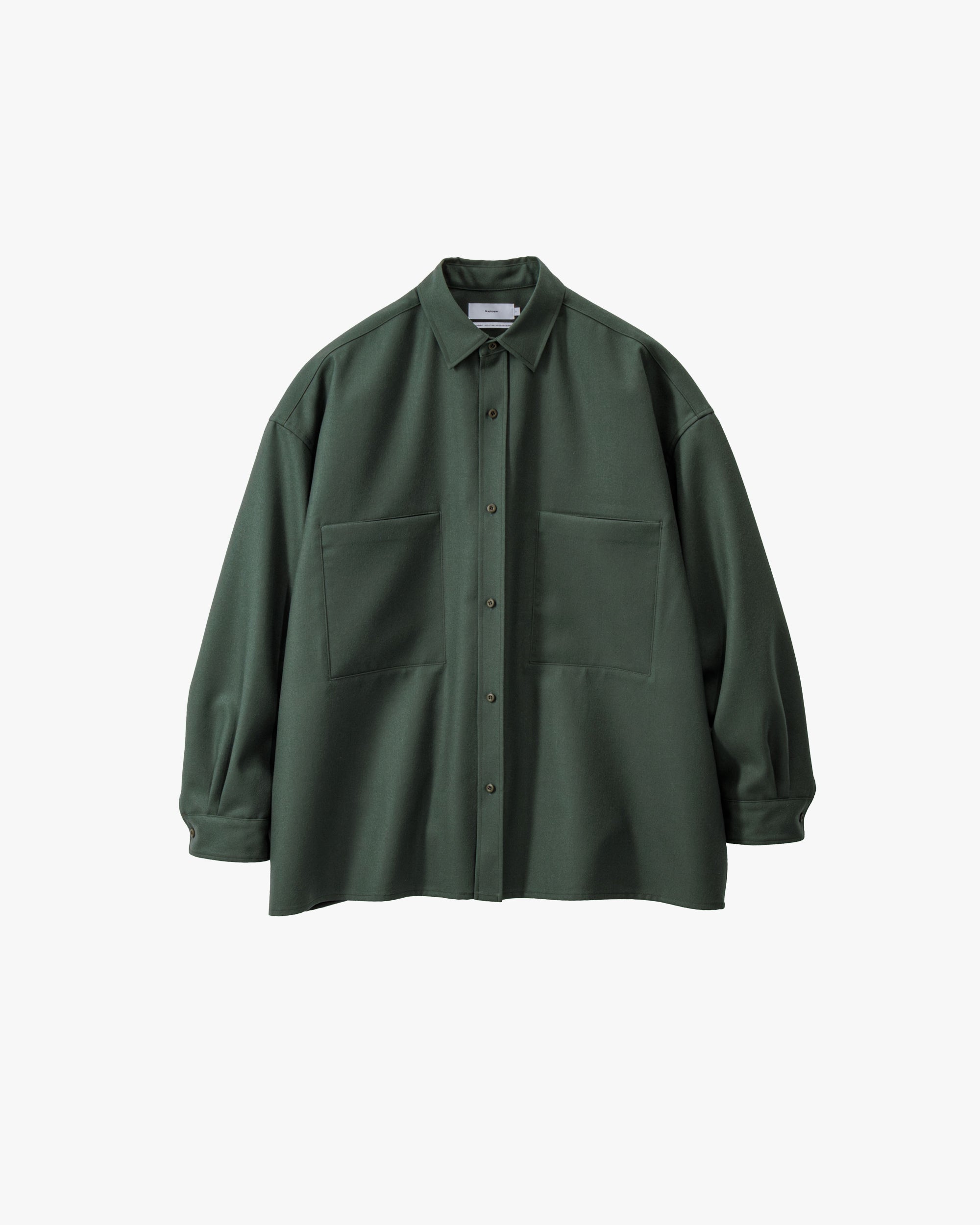 トップス Graphpaper Hard Flannel CPO Shirt Tri-Spin Loop CPO Shirt | My Graphpaper | Graphpaper in