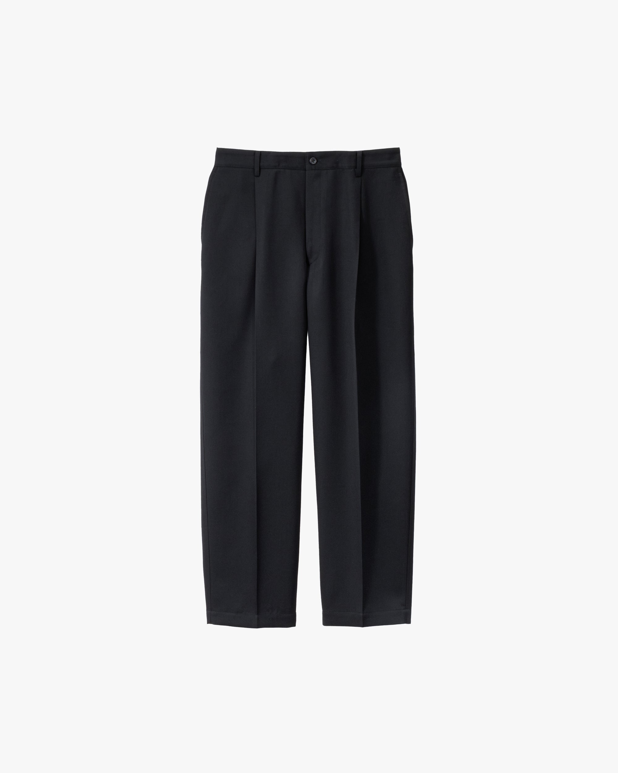 【NANA】Graphpaper Wool Wide Tapered Wooly Cotton Twill Wide Tapered Slacks – Graphpaper