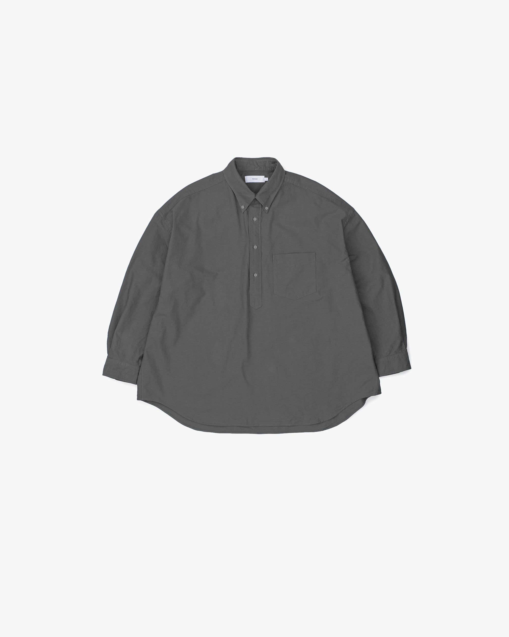 なるページ Oxford L/S Oversized B.D Pullover Shirt – Graphpaper