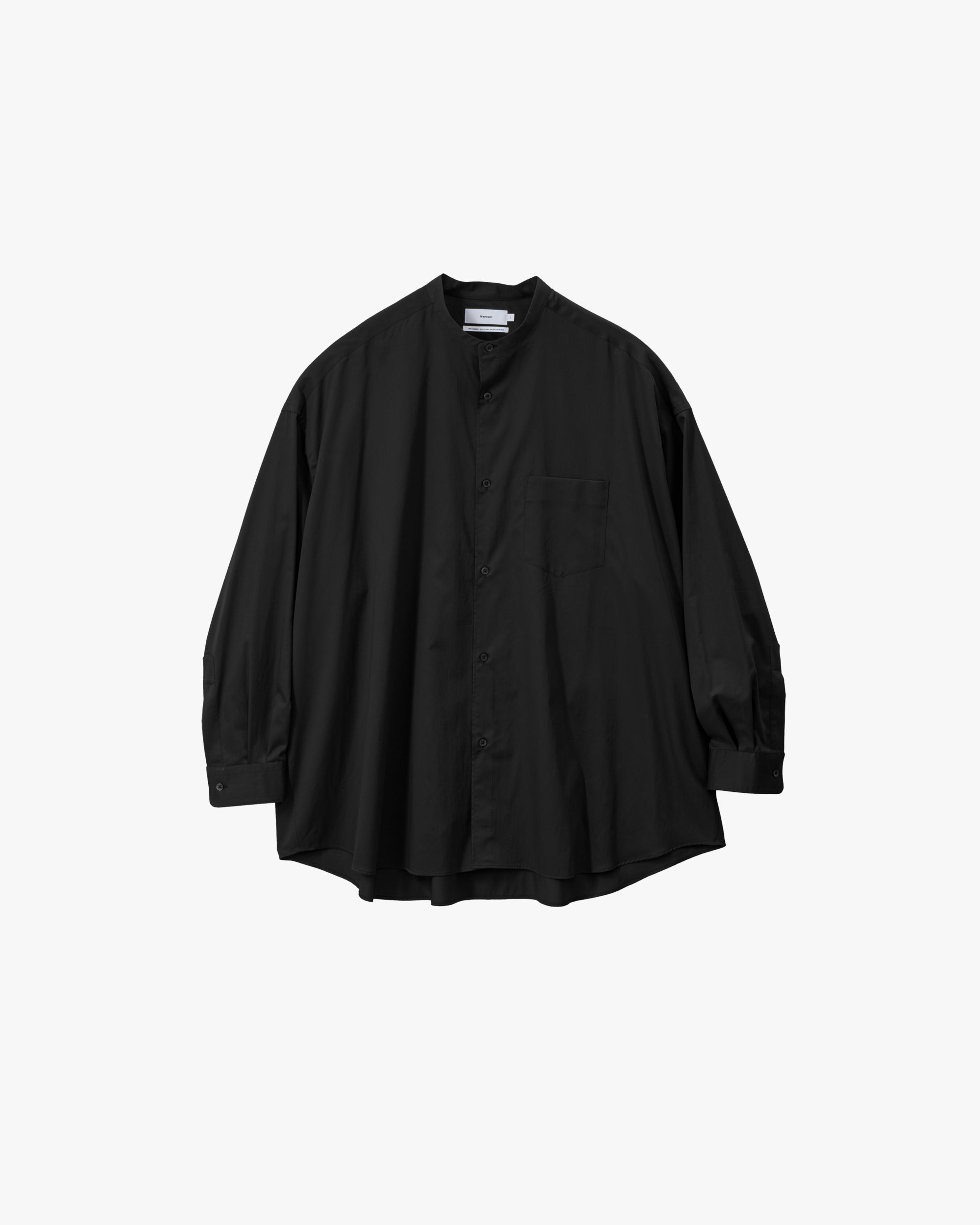 トップス Graphpaper Oversized Band Collar Shirt Oxford S/S Oversized Band Collar Shirt – Graphpaper