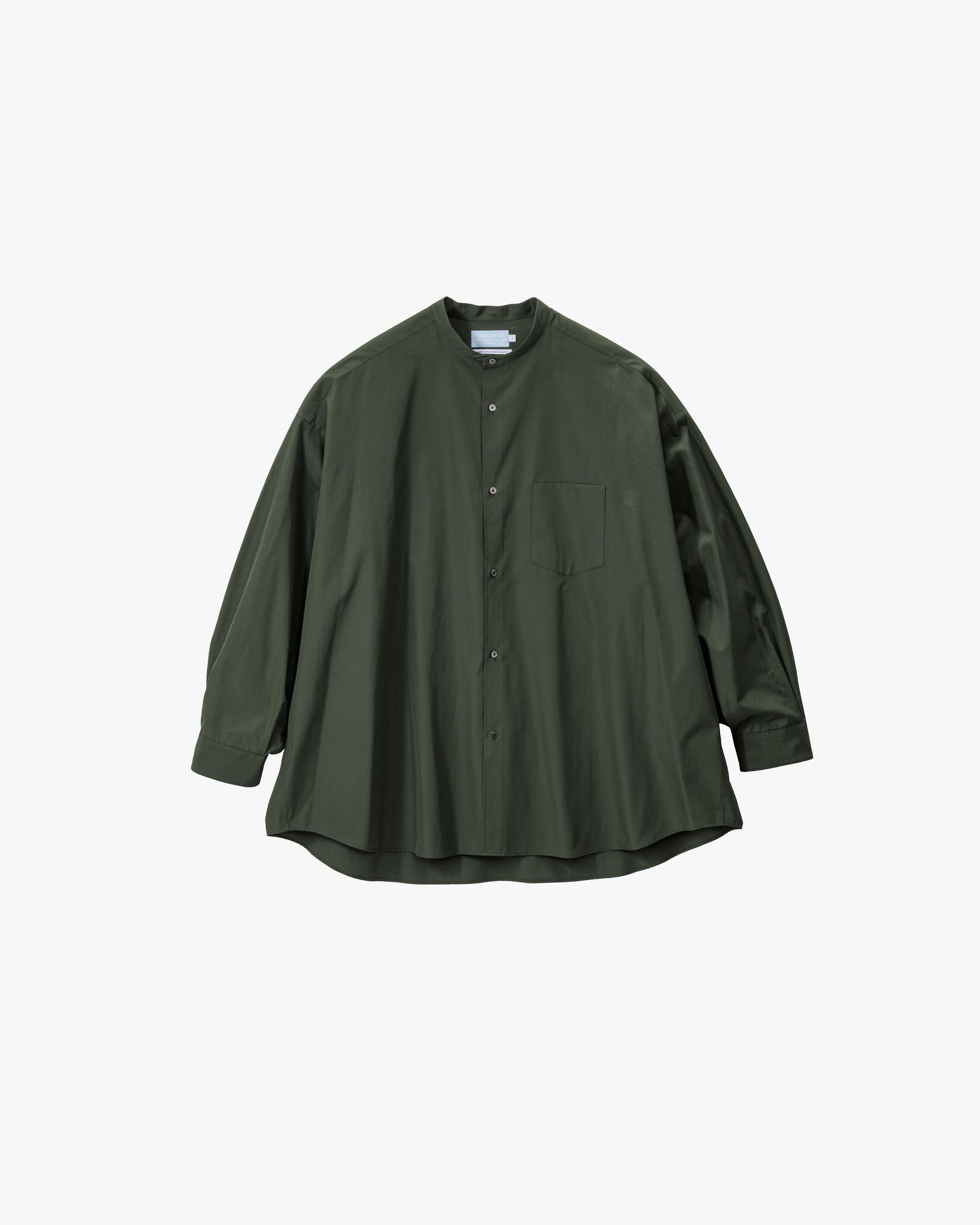 RG 24SUMMER SPOT LEAF SHIRT 3（M） 試着のみ新品 ALUMO for GP L/S Oversized Band Collar Shirt – Graphpaper