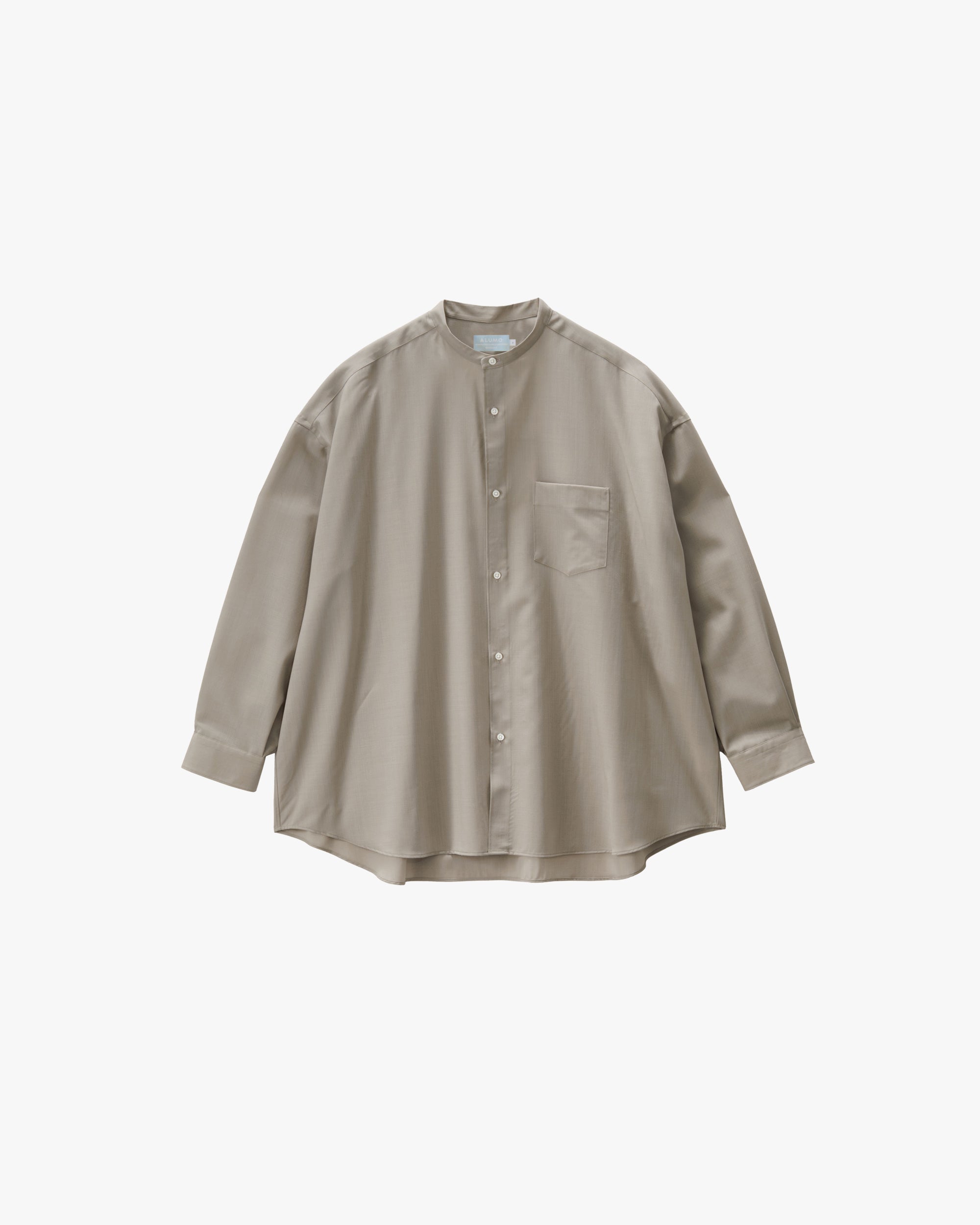 トップス ALUMO S/S Oversized Band Collar Shirt Graphpaper) ALUMO for GP L/S Oversized Band Collar Shirt