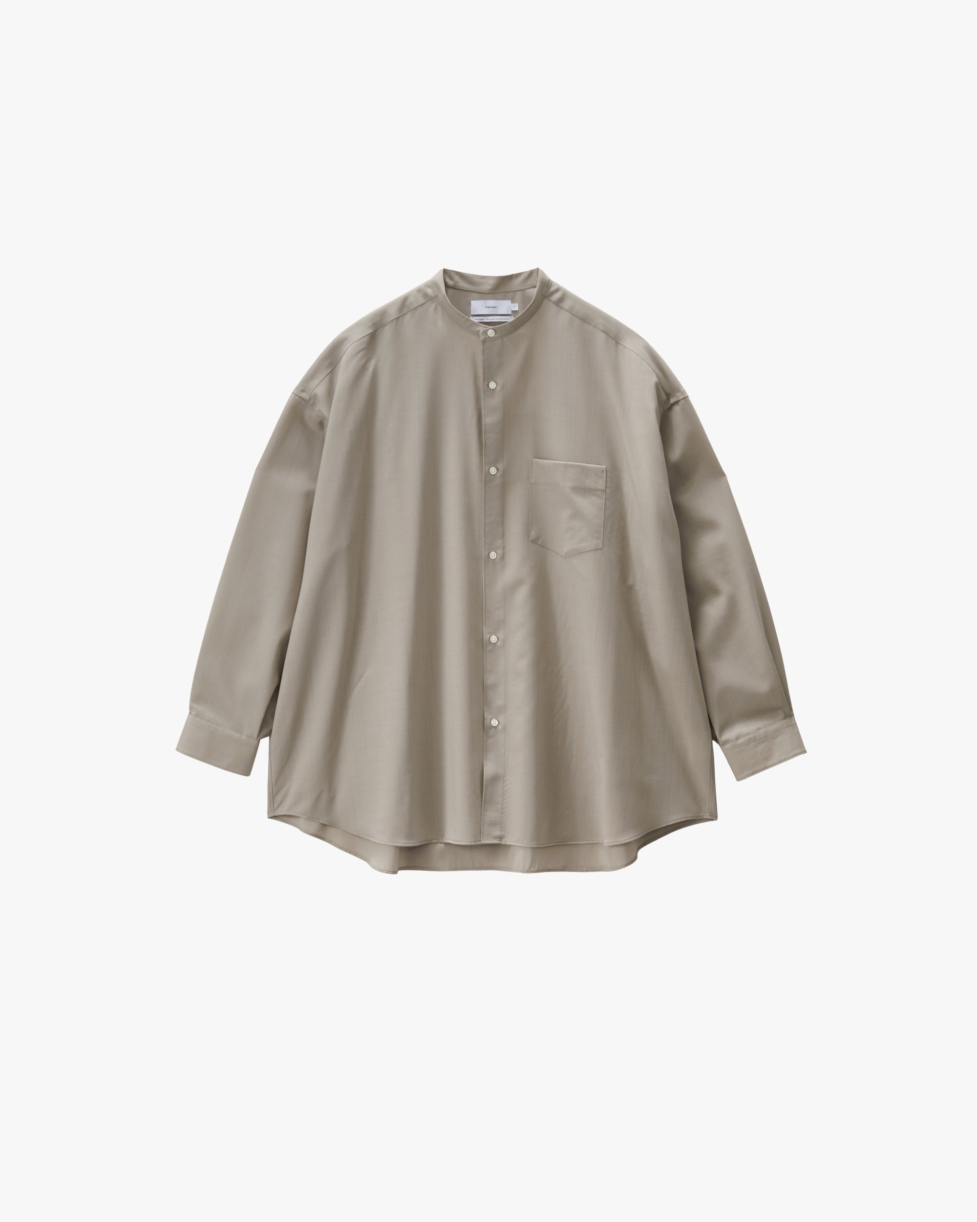 トップス Graphpaper WOOL TROPICAL OVERSIZED SHIRT Graphpaper Fine Wool Tropical Oversized Shirt – Chum!
