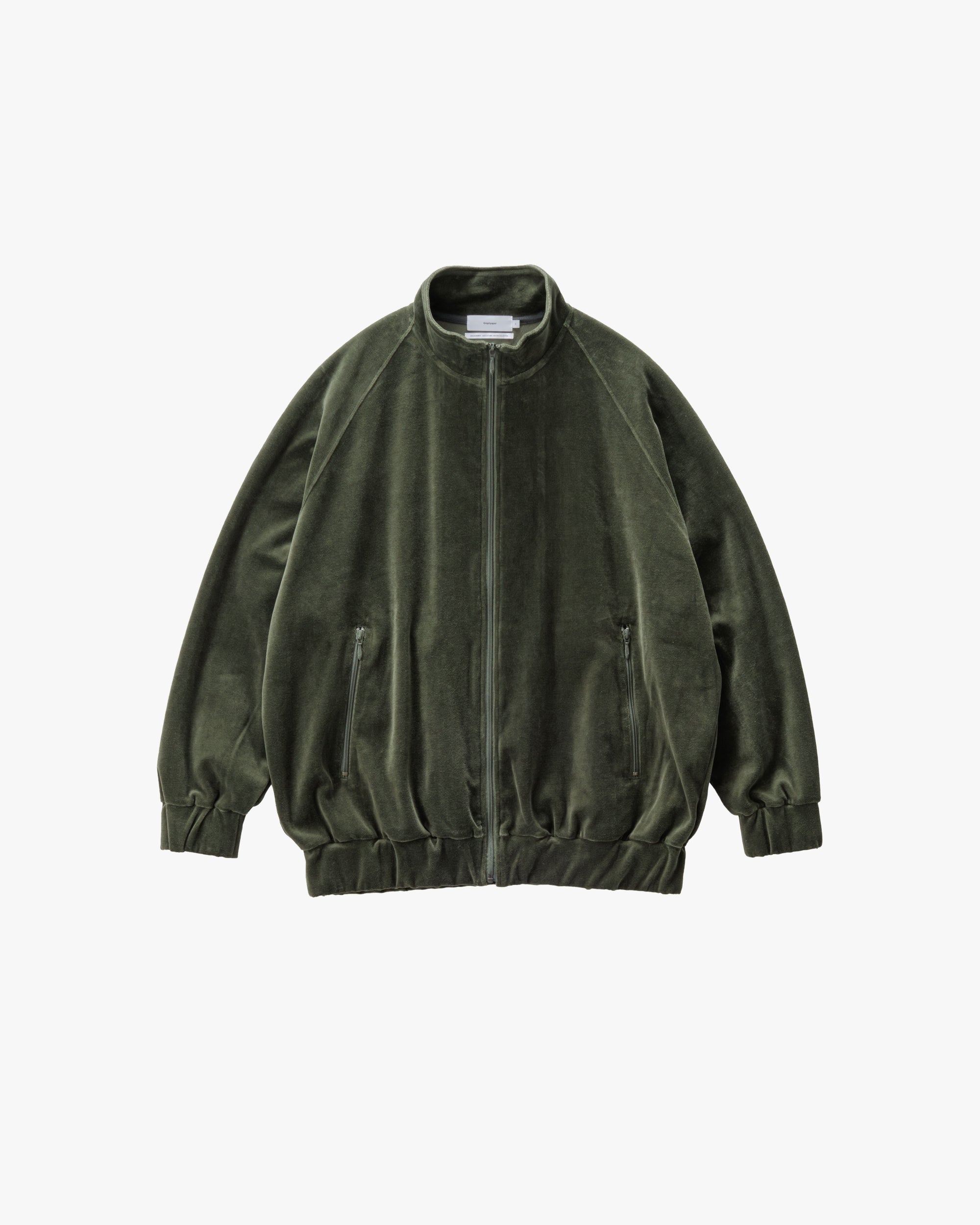 ジャケット・アウター Graphpaper Compact Velour Track Jacket Compact Velour Track Jacket / BLACK | Graphpaper (MEN