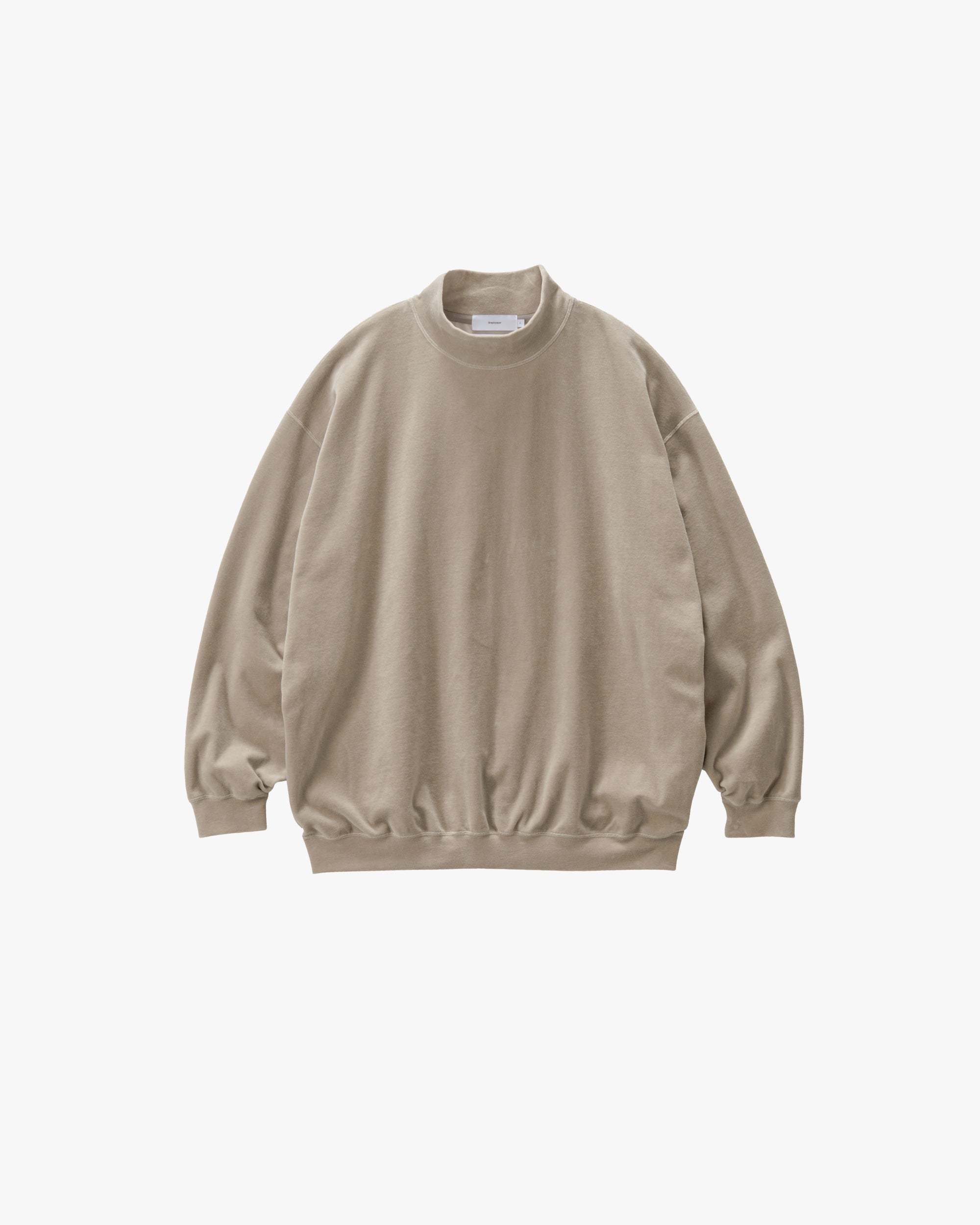 トップス graphpaper Compact Velour Mock Neck Compact Velour Mock Neck – Graphpaper
