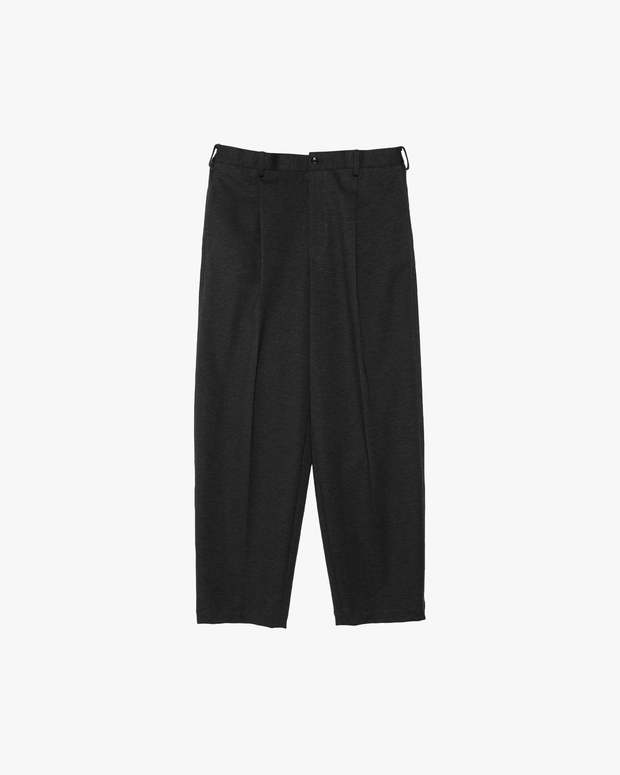 SIDOGRAS Melange Ponte Wide Tapered Slacks – Graphpaper