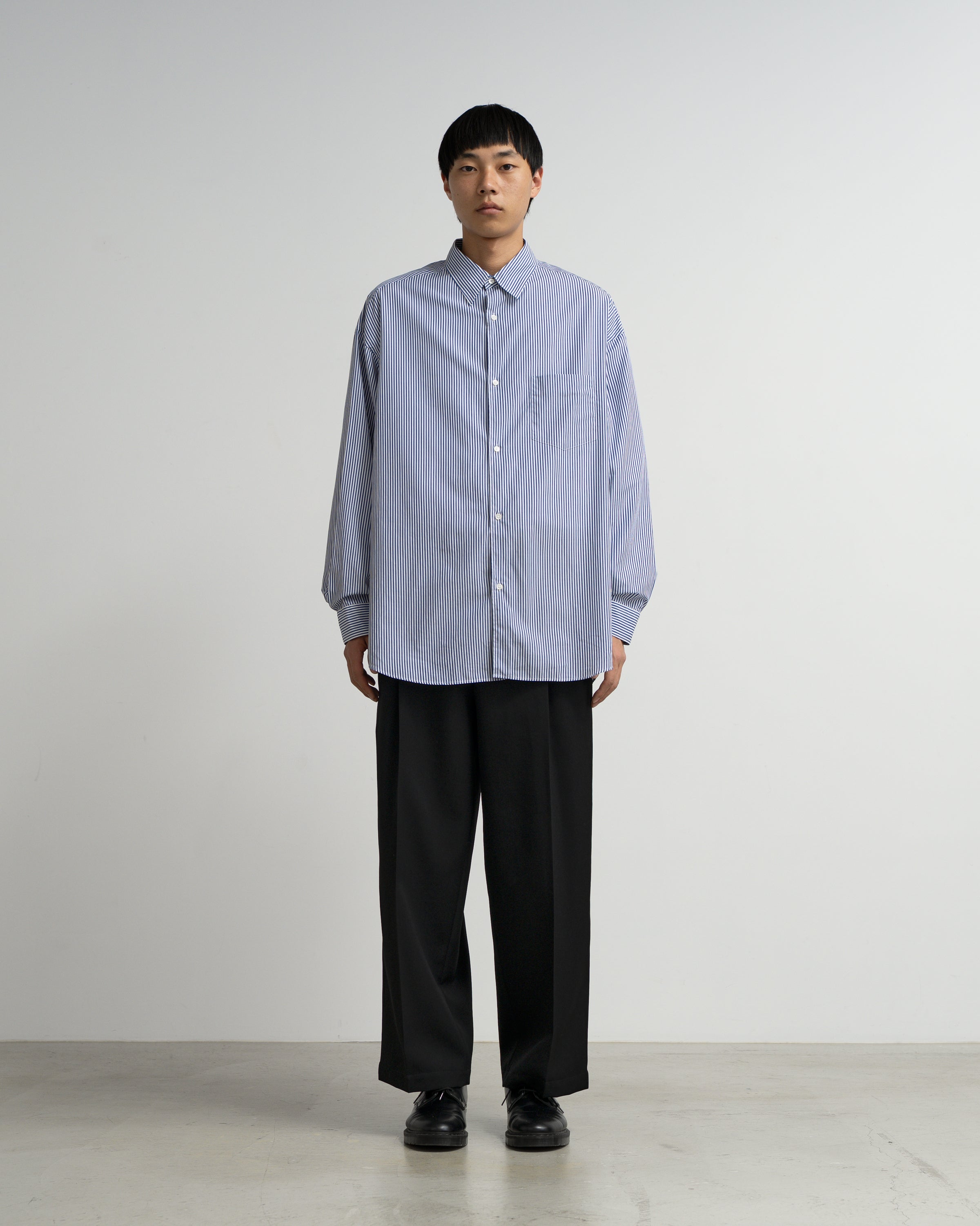 Broad Stripe L/S Oversized Regular Collar Shirt – Graphpaper