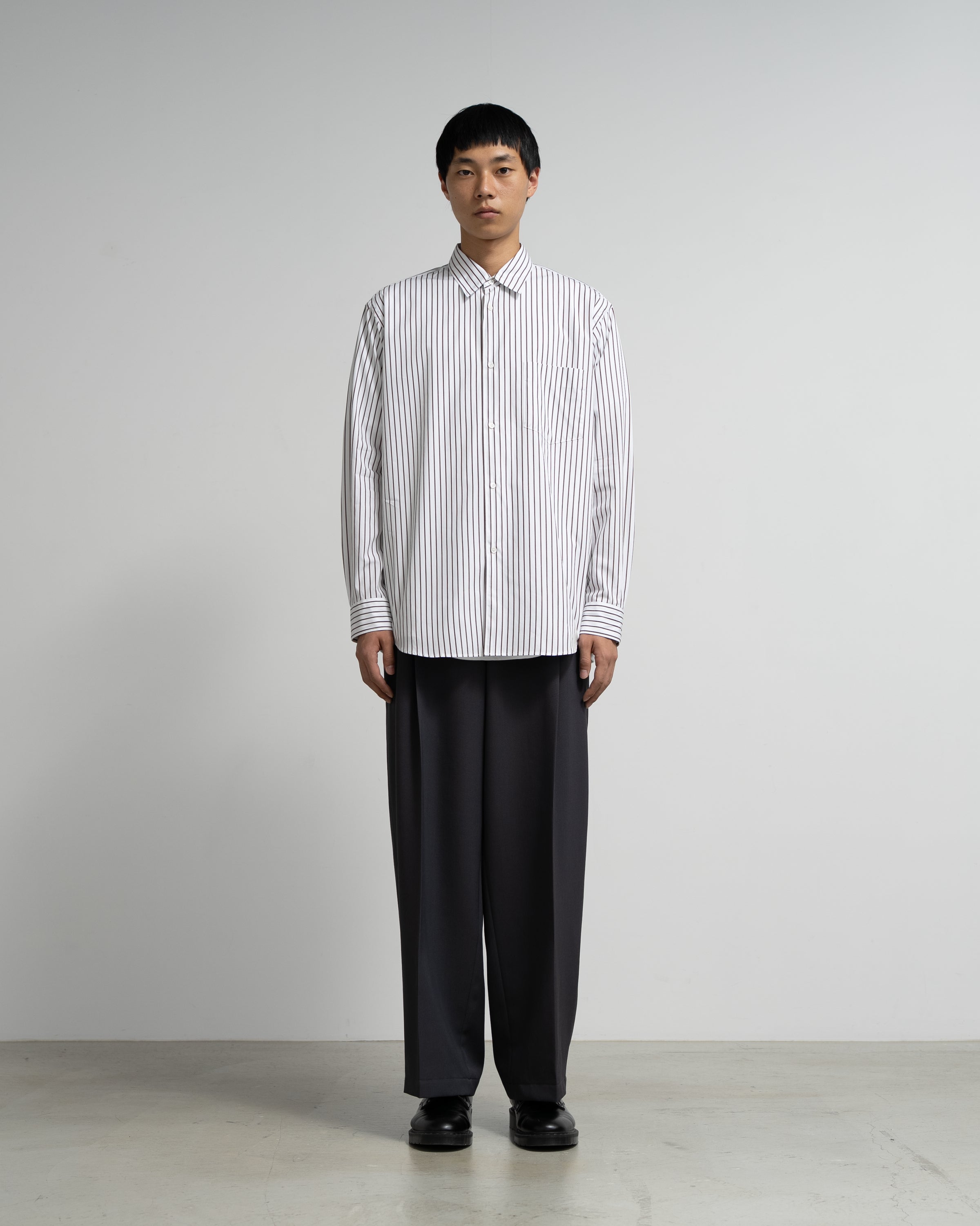 SIDOGRAS Stripe Regular Collar Shirt – Graphpaper