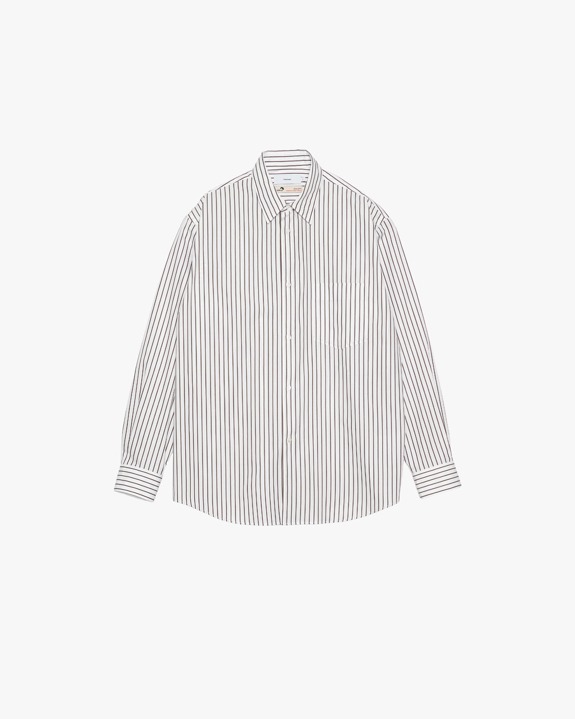 SIDOGRAS Stripe Regular Collar Shirt – Graphpaper