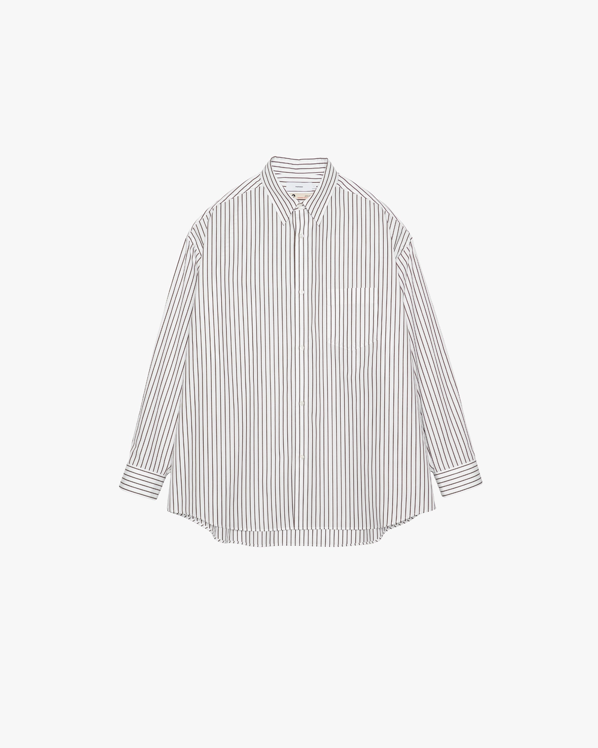 SIDOGRAS Stripe L/S Oversized Regular Collar Shirt – Graphpaper