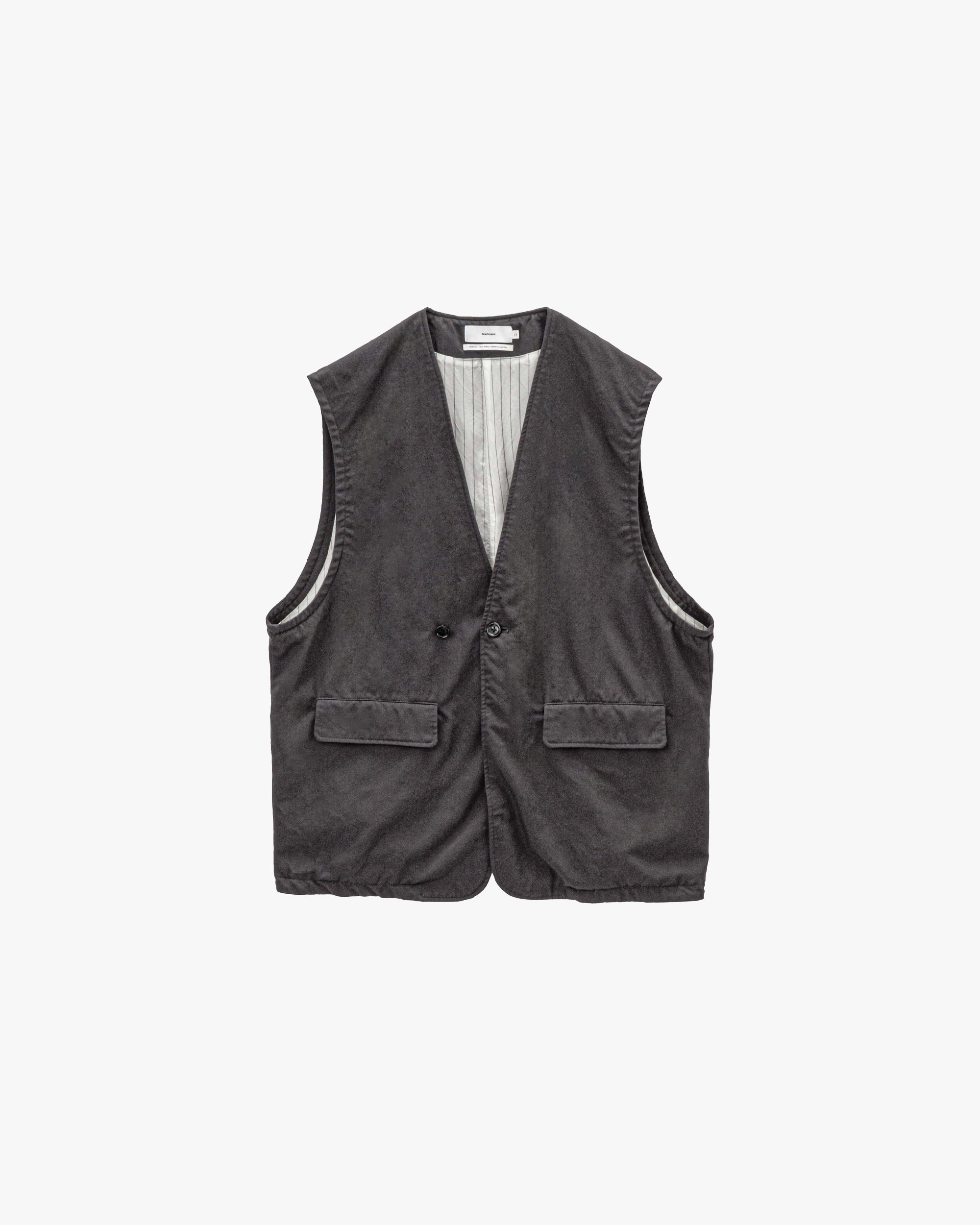 Fulled Wool Twill Adjustable Vest – Graphpaper