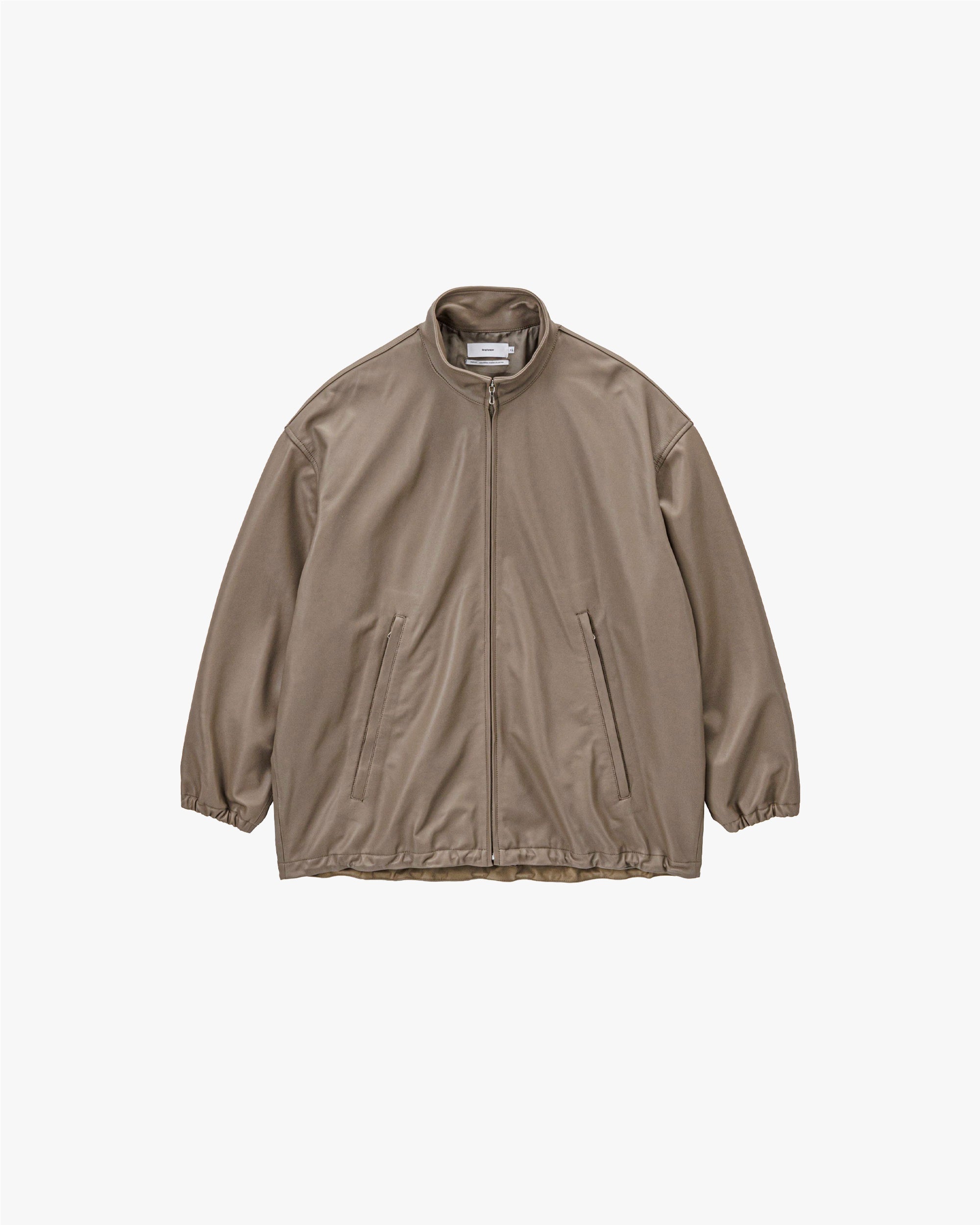 [限定値下]Graphpaper LambLeather TrackJacket Graphpaper * Lamb Leather Track Jacket * Black | public