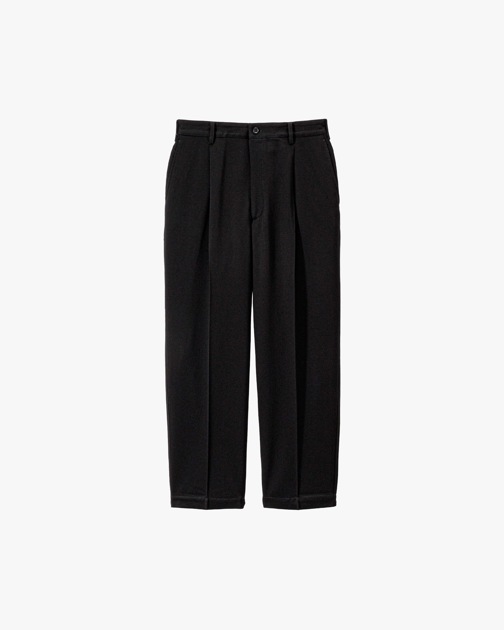 Wool Doeskin Wide Tapered Slacks – Graphpaper