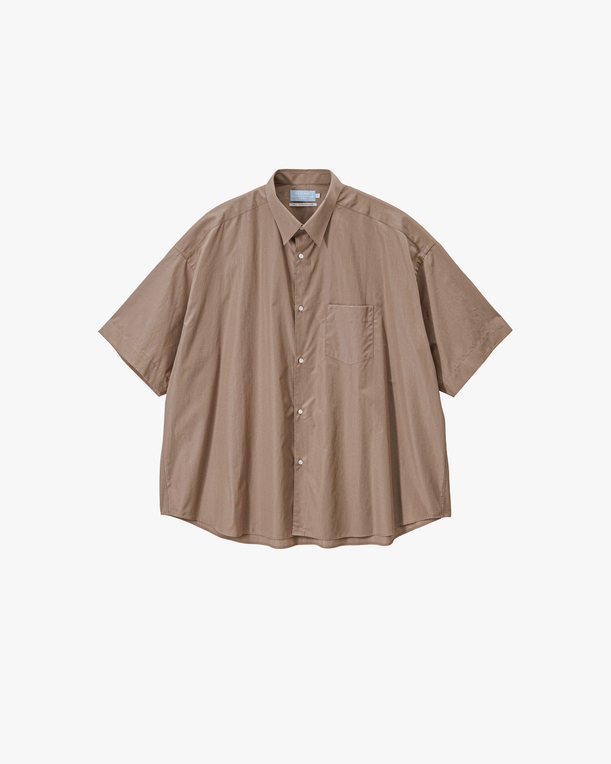 Graphpaper × ALUMO Band Collar Shirt ALUMO for Graphpaper S/S Oversized Regular Collar Shirt