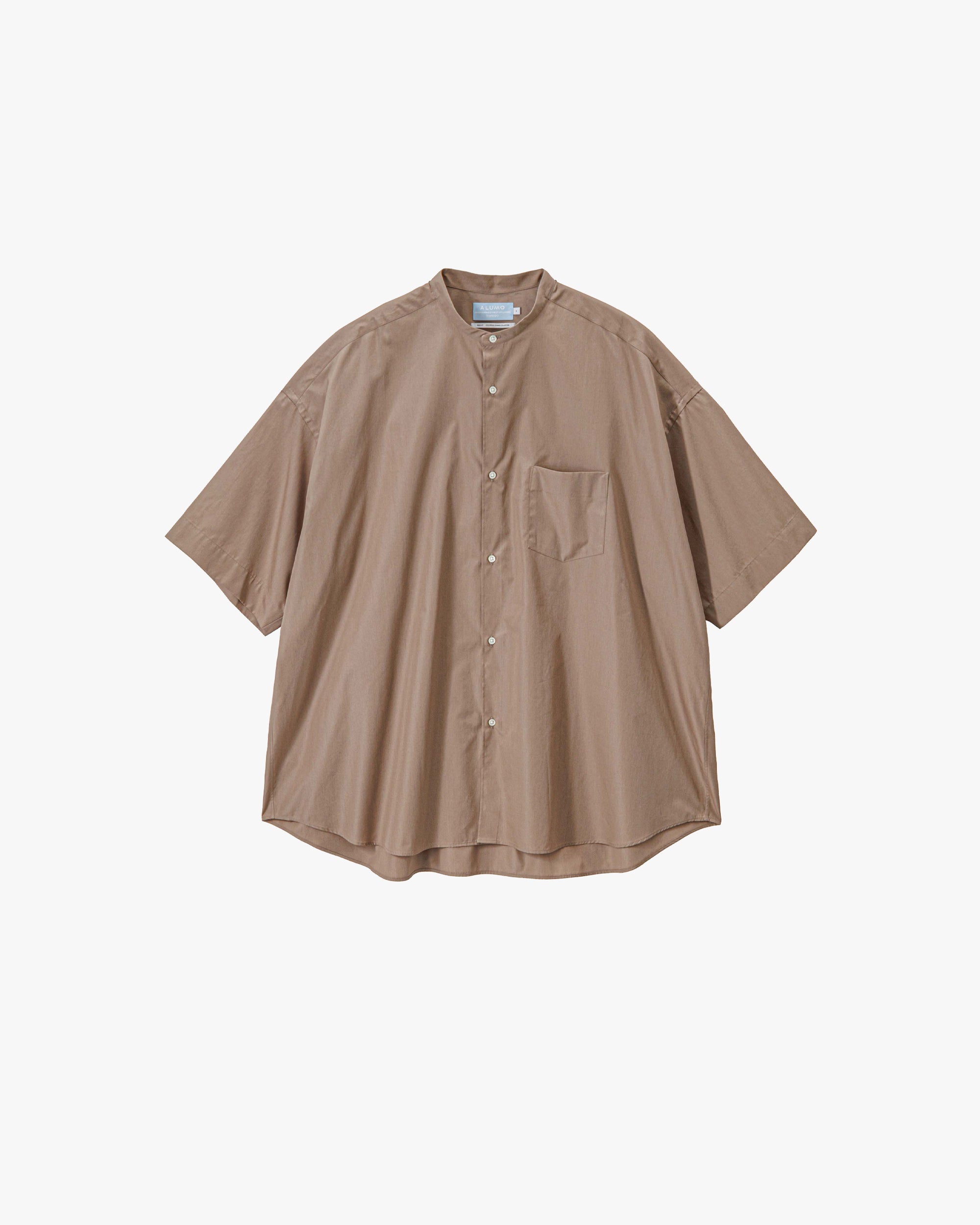 ALUMO for Graphpaper S/S Oversized Band Collar Shirt