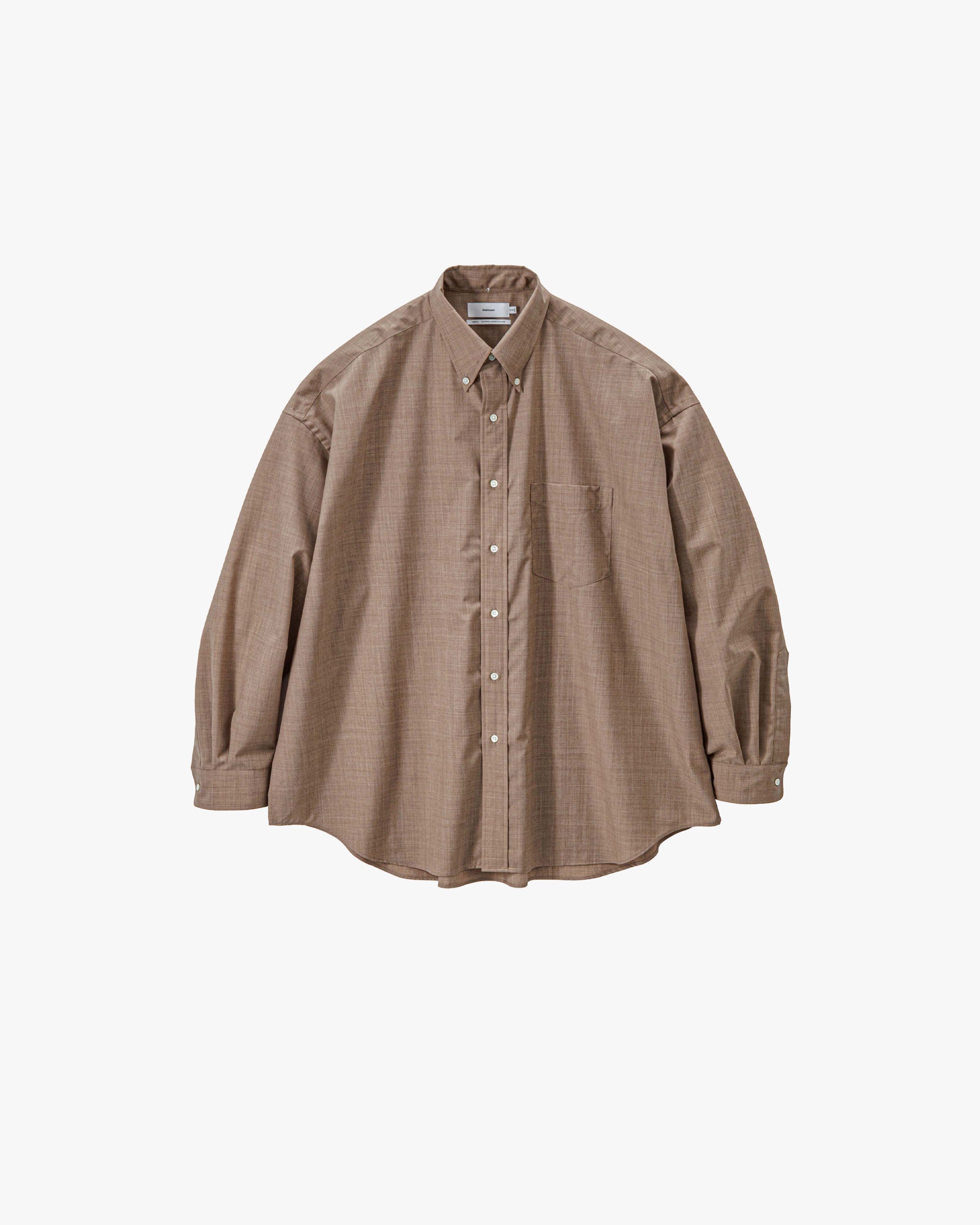 Fine Wool Heather Oversized L/S B.D. Shirt – Graphpaper