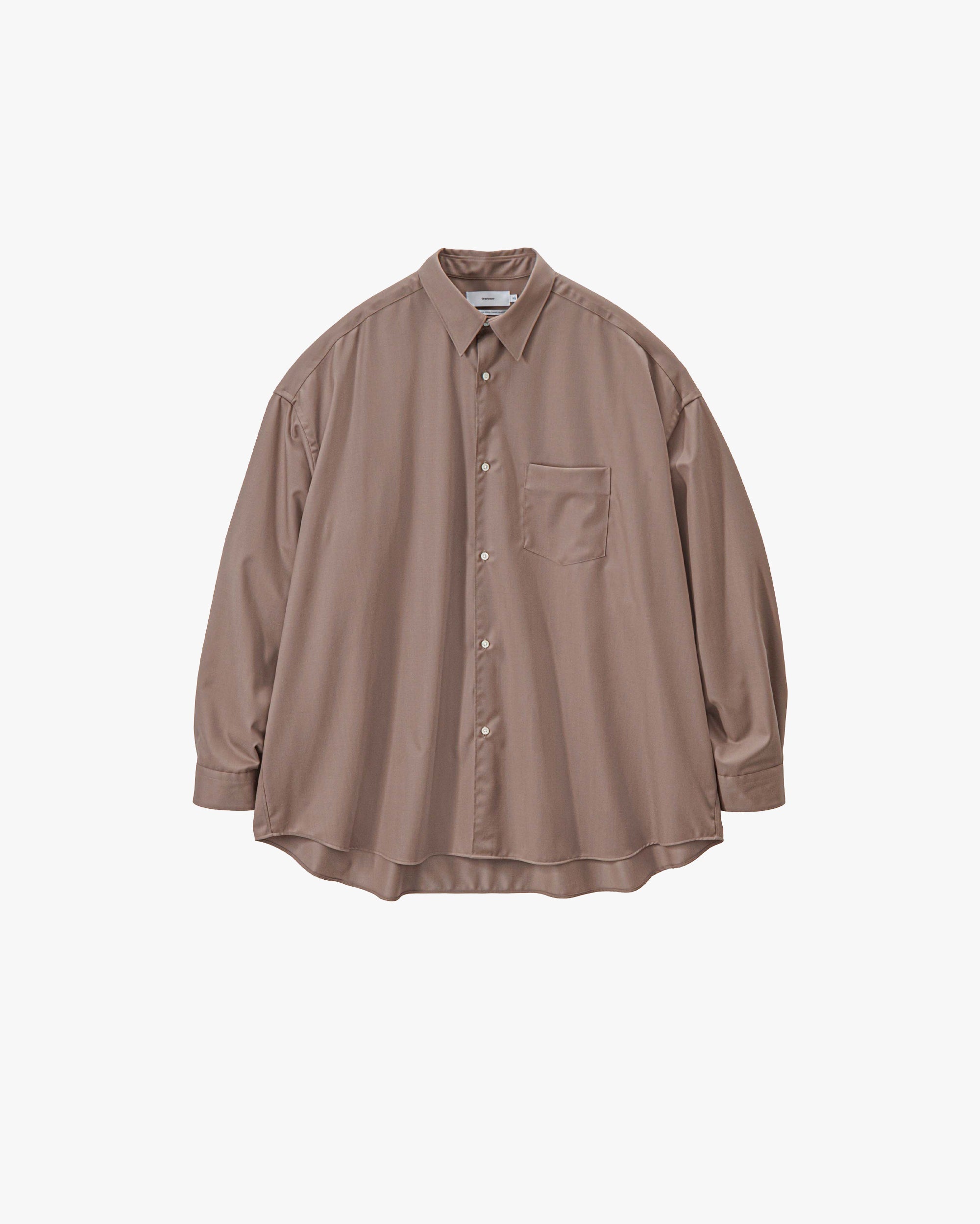 Extra Fine Wool L/S Oversized Regular Collar Shirt – Graphpaper