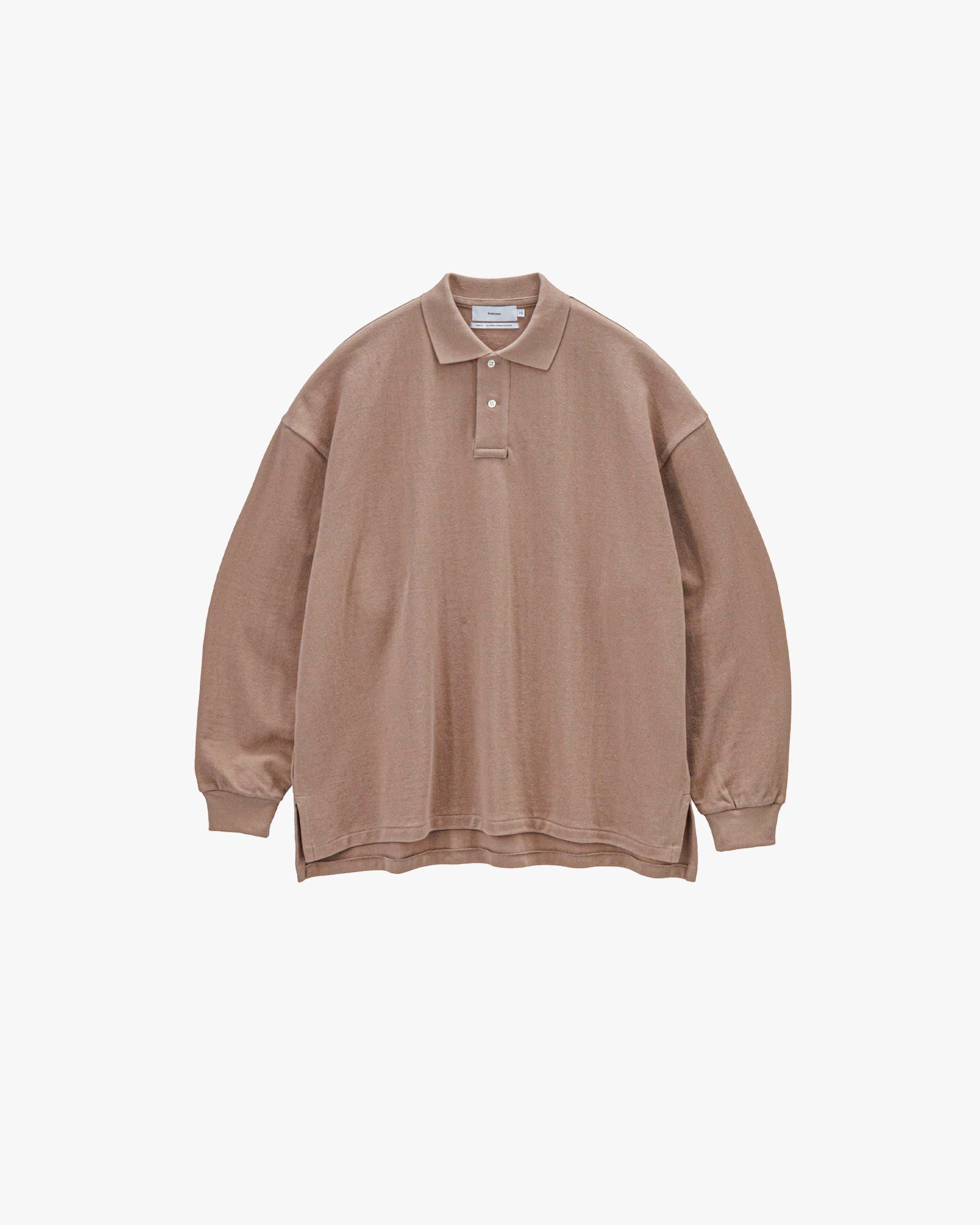 定価2万　Cotton Pique Jersey LS Polo COTTON PIQUE JERSEY L/S SKIPPER POLO – OBLIGE